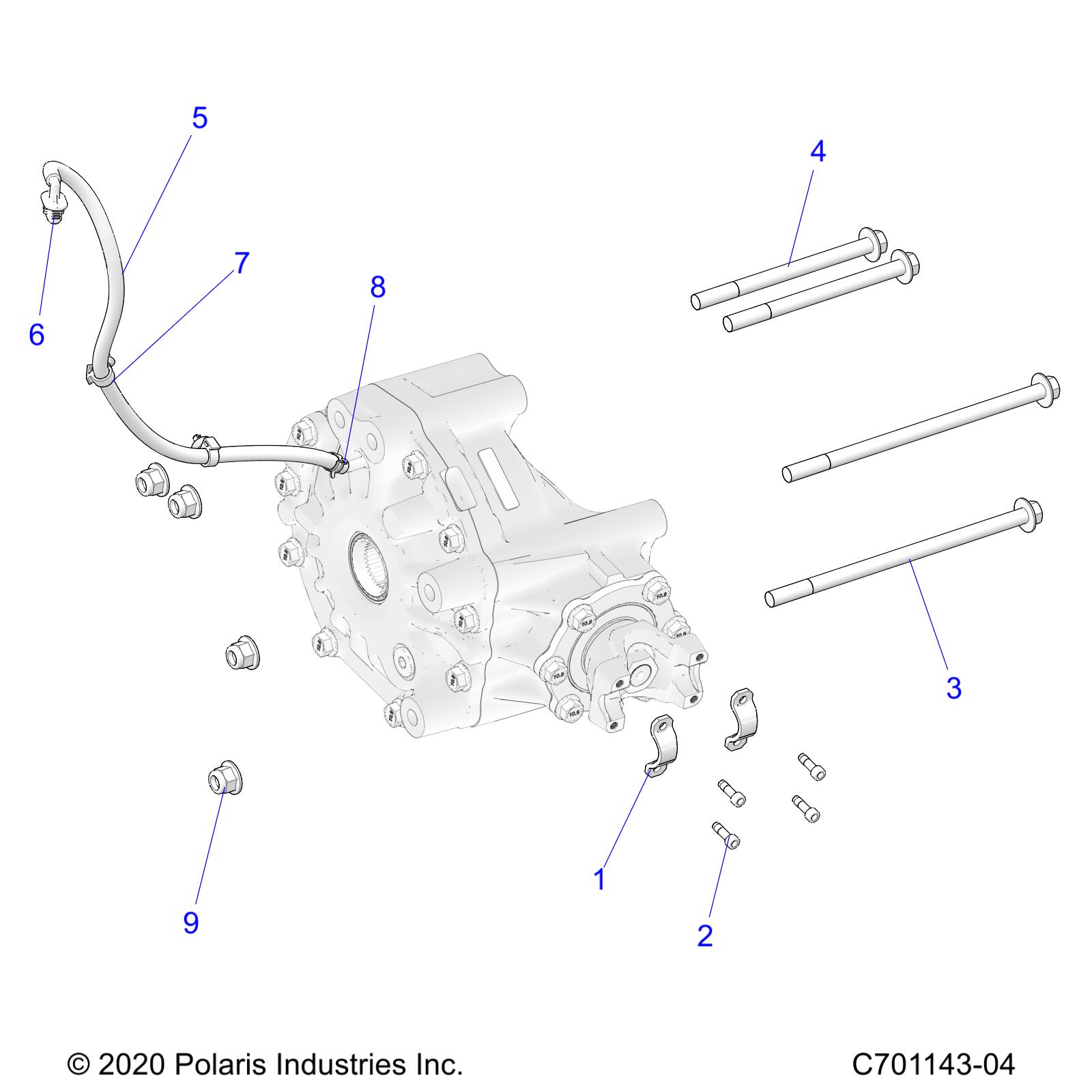 Foto diagrama Polaris que contem a peça 7520866