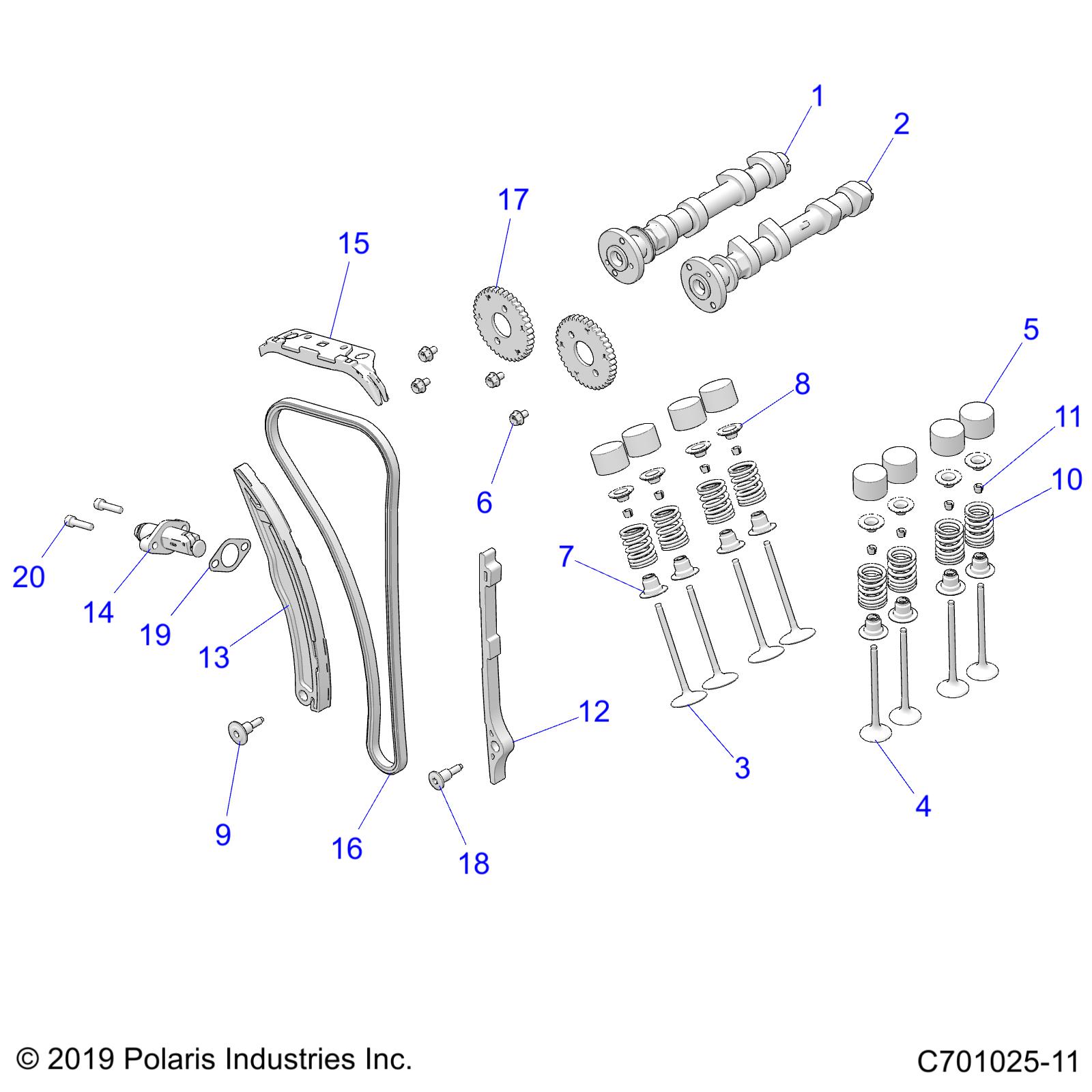 Part Number : 3022151 CAM CHAIN TENSIONER GUIDE