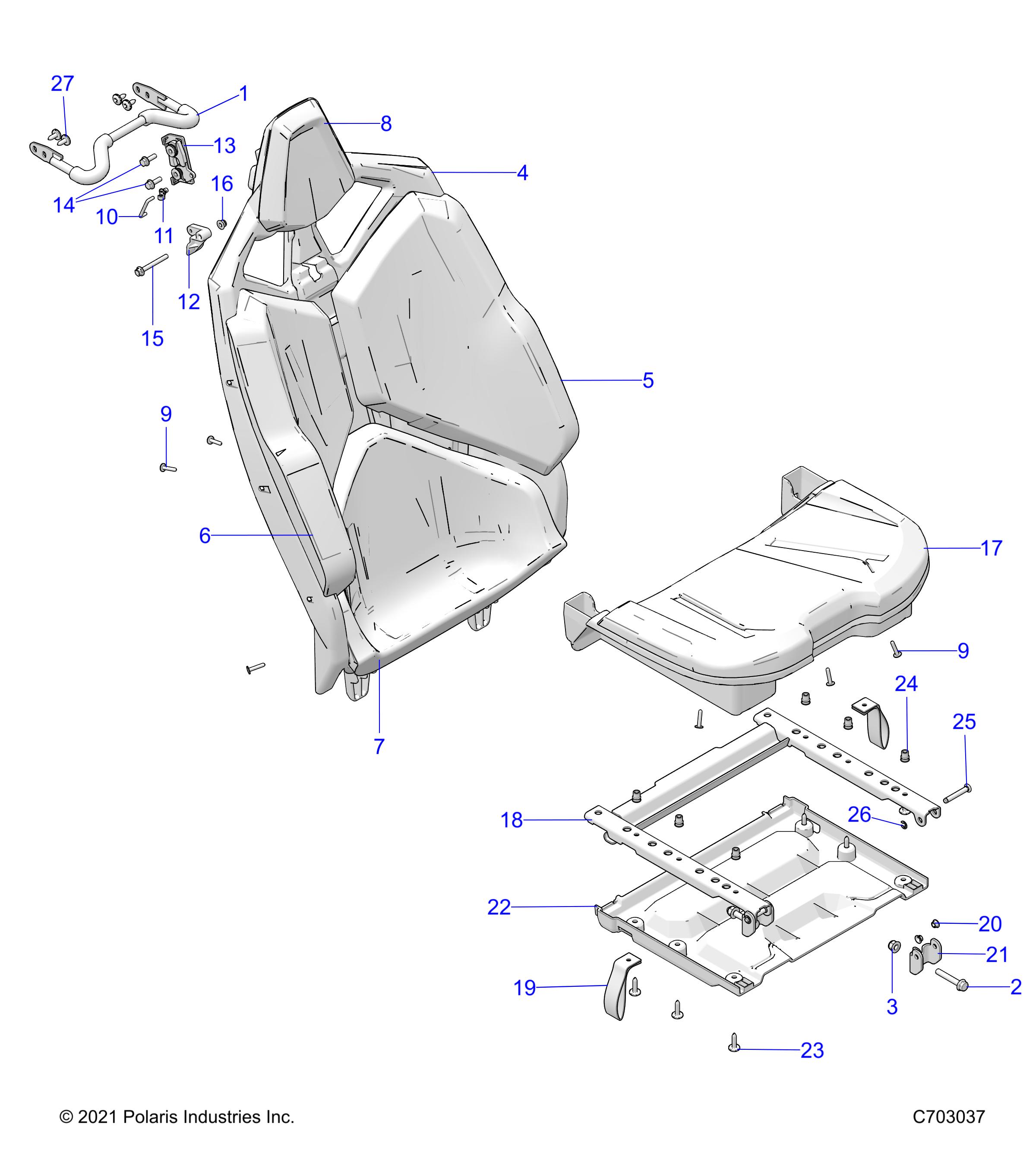 Part Number : 2691819 ASM-HEADREST BLK