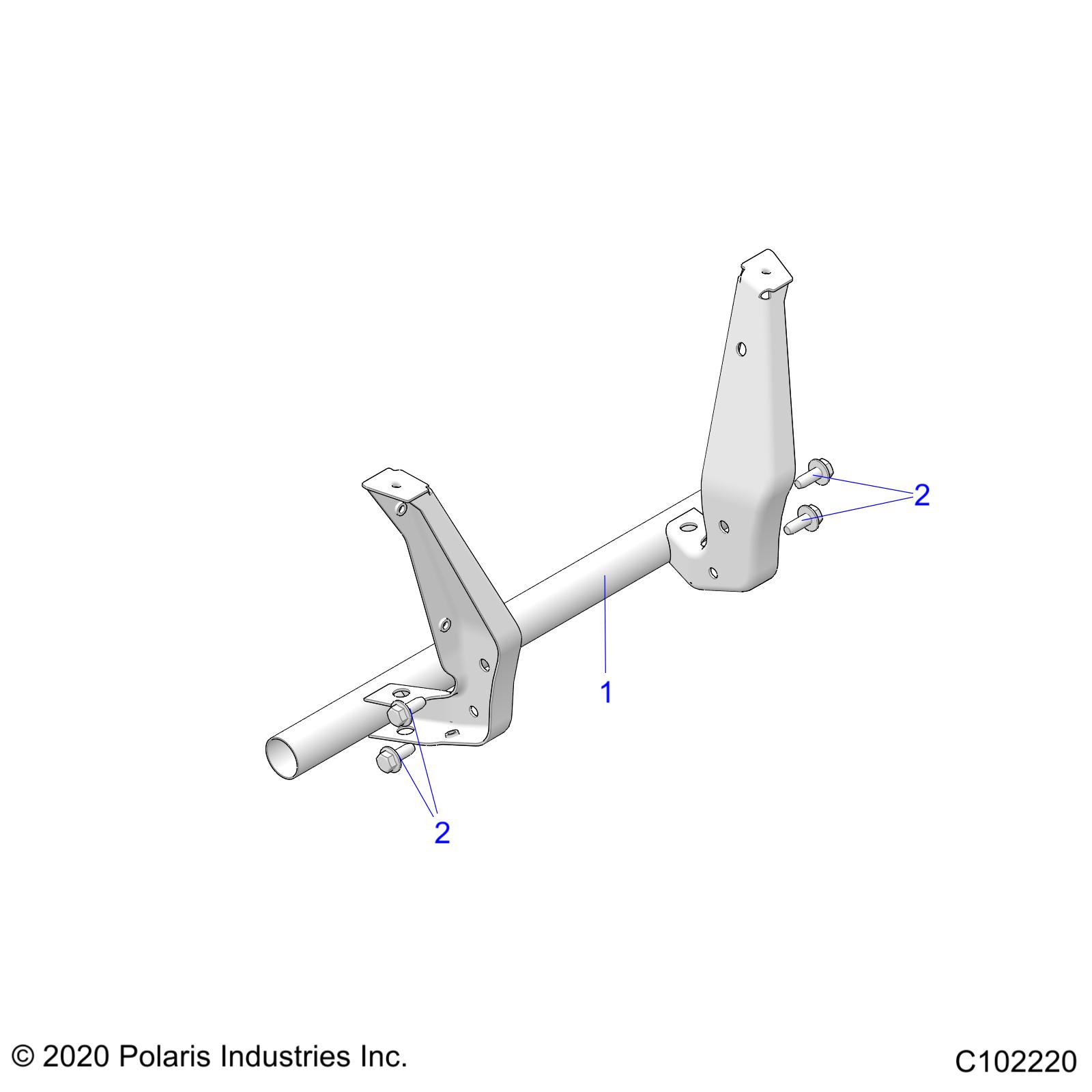 Part Number : 1015776-067 RACK SUPPORT  REAR  GS BLK