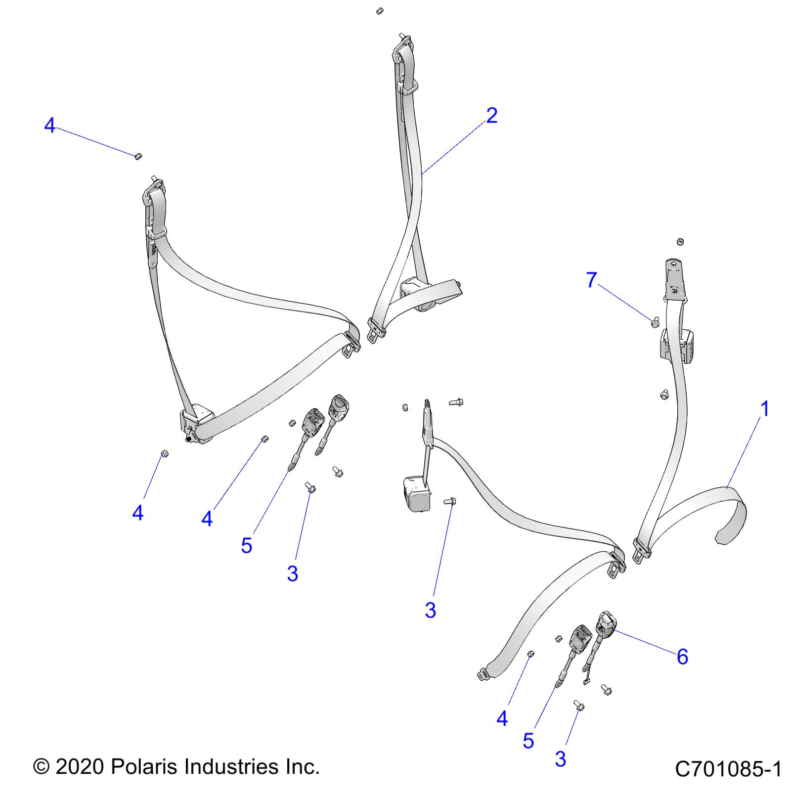 Foto diagrama Polaris que contem a peça 2635238