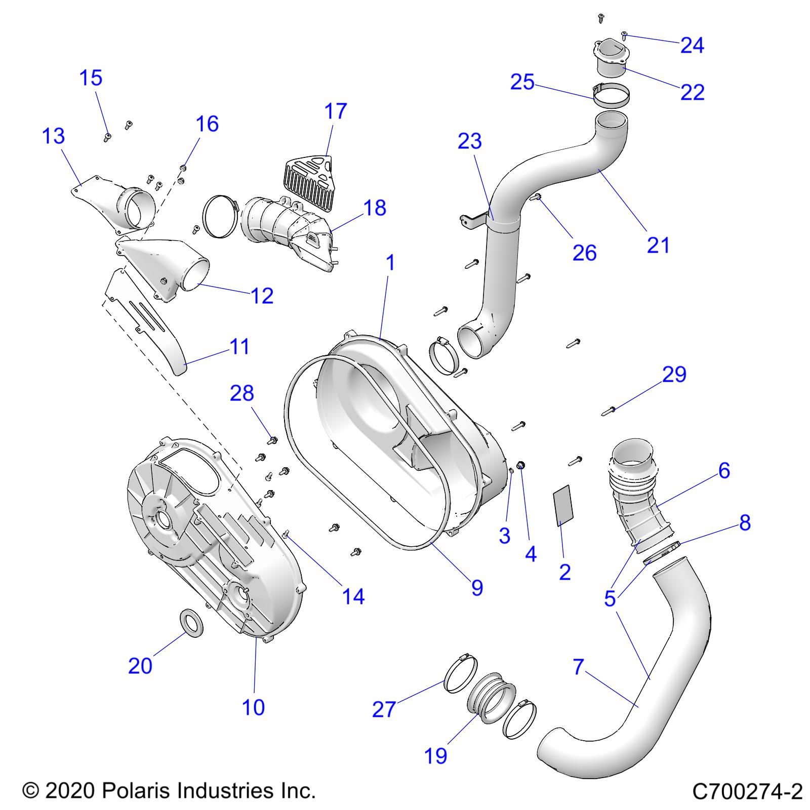 Part Number : 5414537 AIR OUTLET CLUTCH HOSE