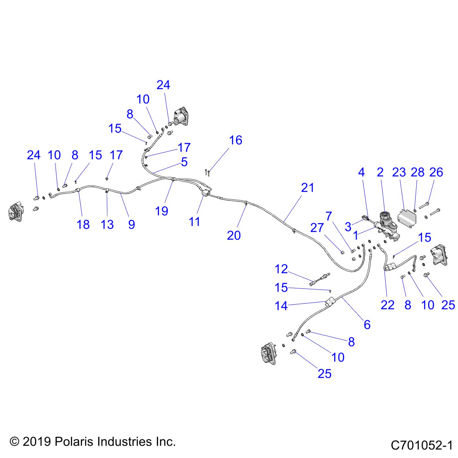 Foto diagrama Polaris que contem a peça 1911905