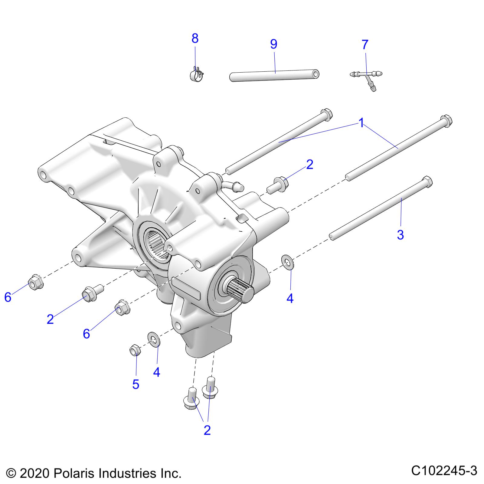 Foto diagrama Polaris que contem a peça 7555806