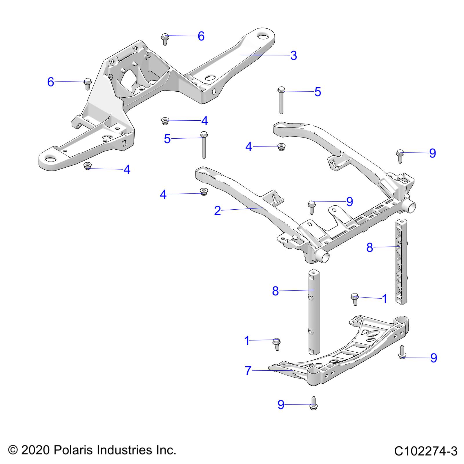 Part Number : 5632356 RADIATOR SUPPORT  CAST