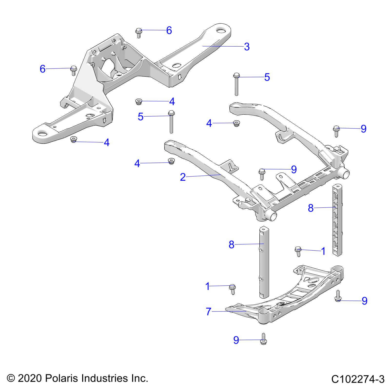 Part Number : 5632355 RACK SUPPORT  CAST