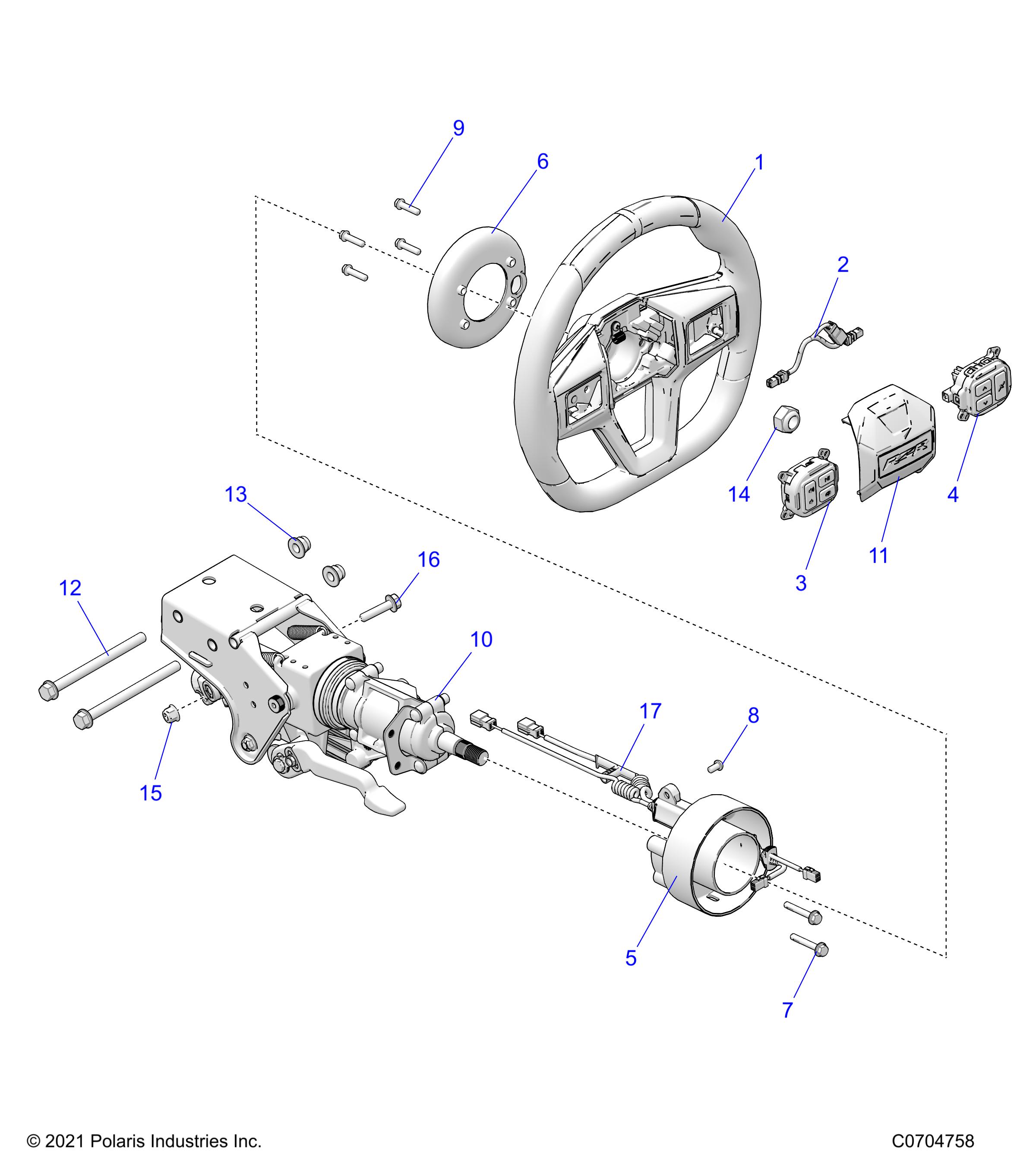 Foto diagrama Polaris que contem a peça 4019325