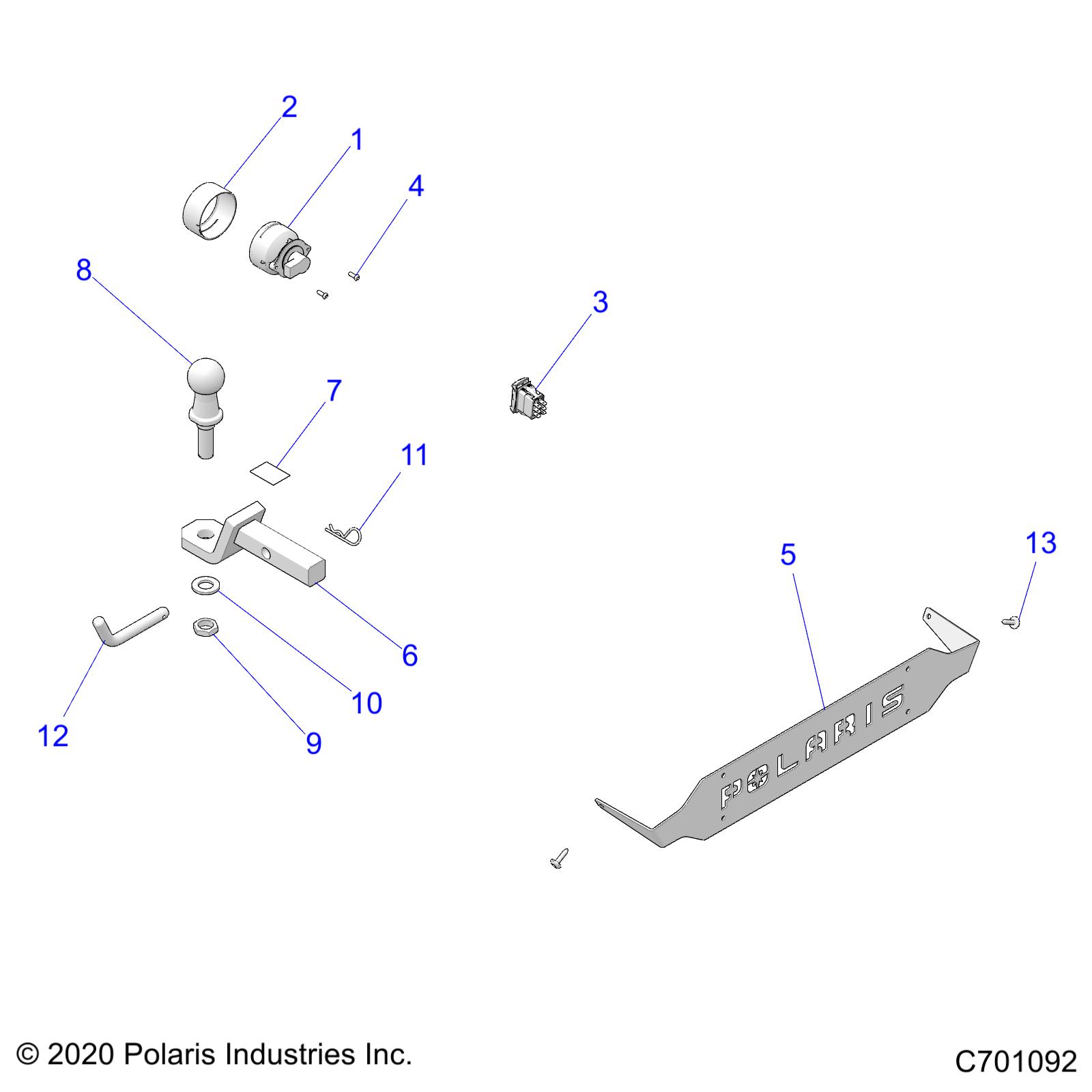 Part Number : 7662279 PIN-TRAILER RGR