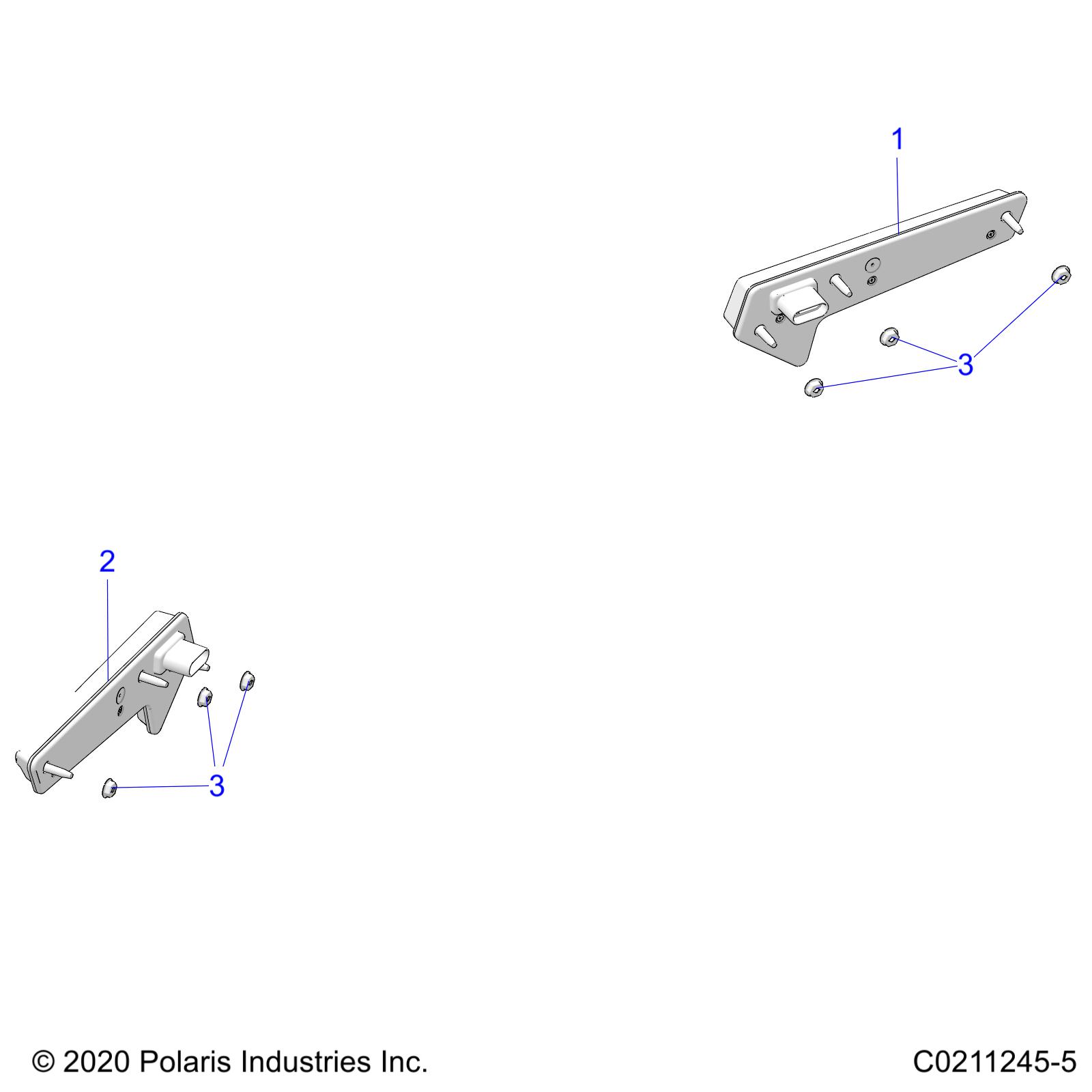 Foto diagrama Polaris que contem a peça 7670054