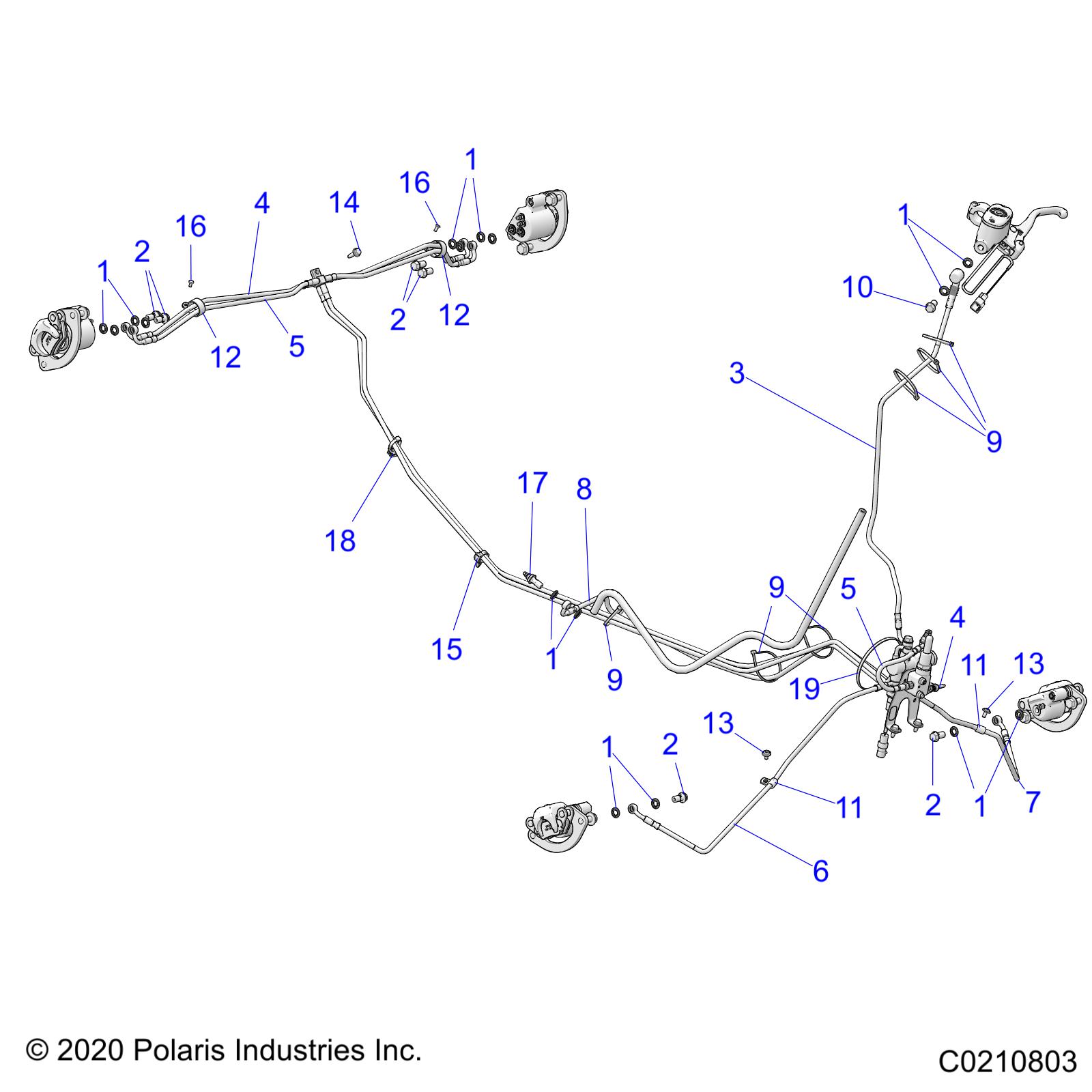 Foto diagrama Polaris que contem a peça 1912659