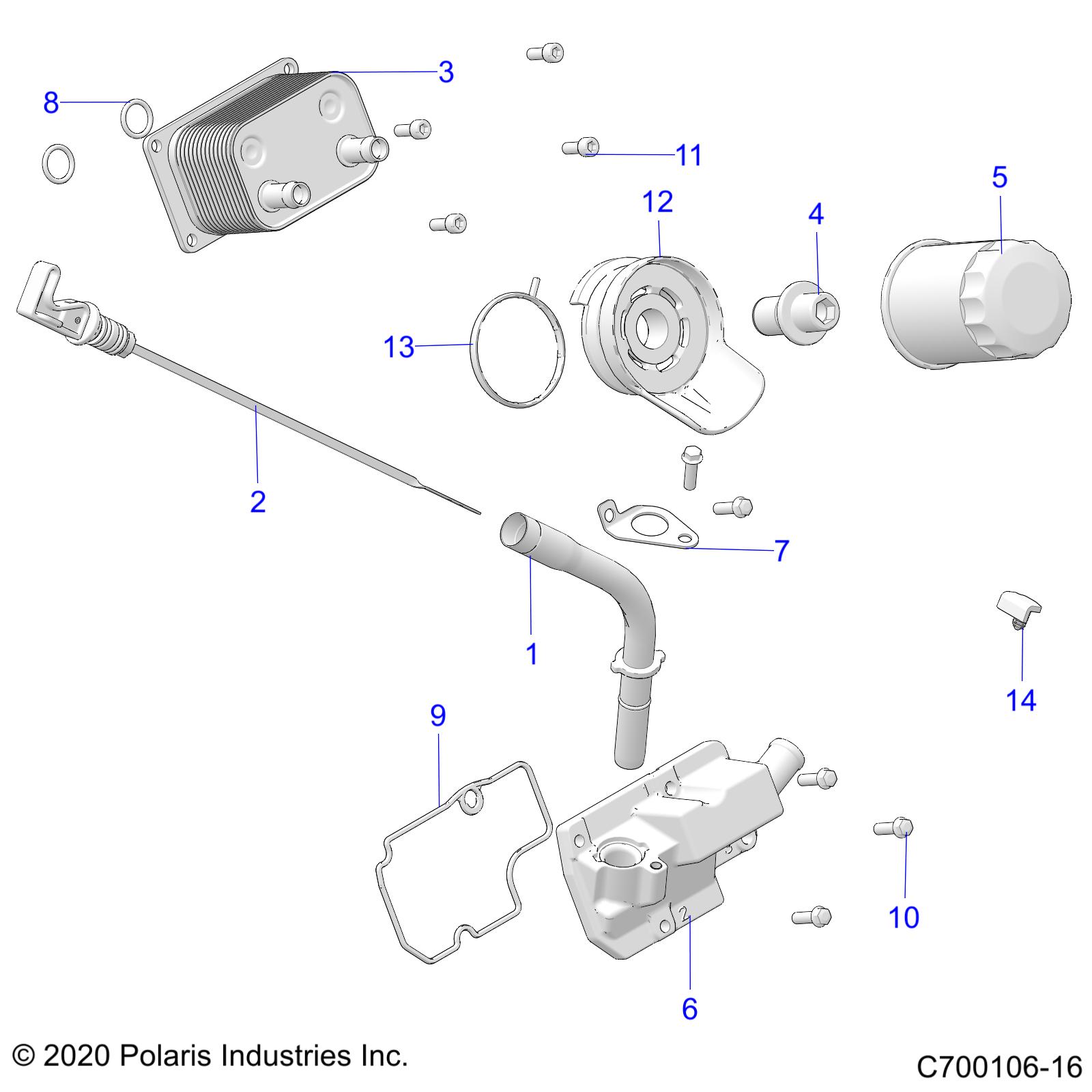 Foto diagrama Polaris que contem a peça 5458550