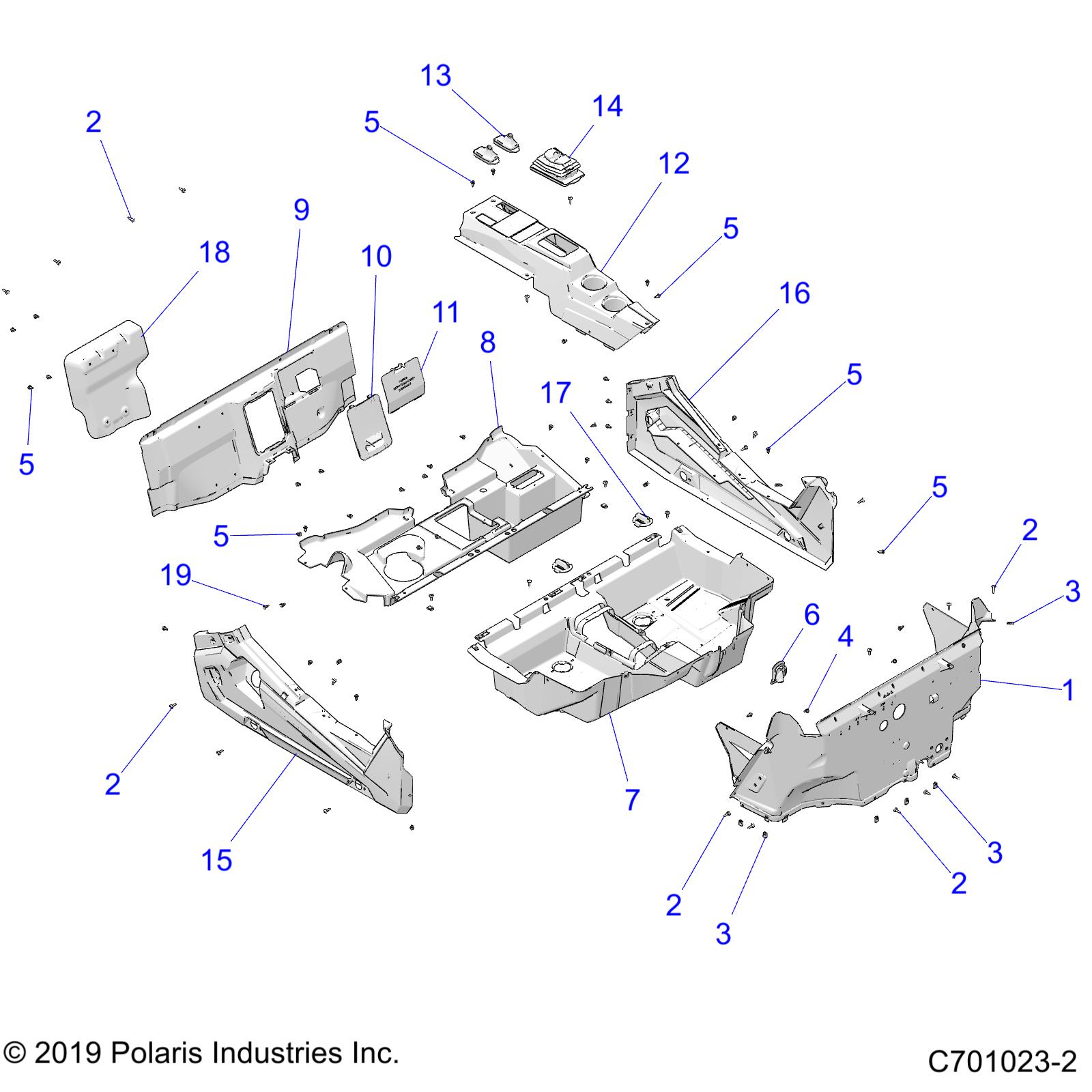 Part Number : 5451448-070 RIGHT HAND ROCKER  GLOSS BLACK