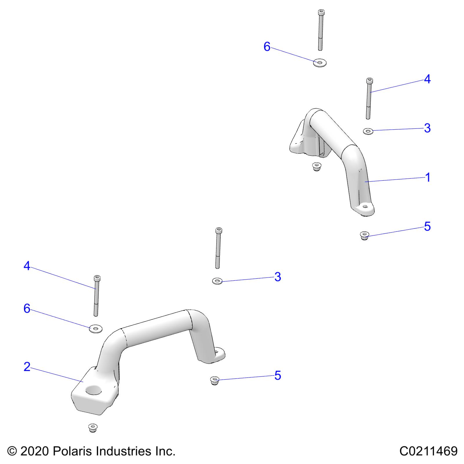 Foto diagrama Polaris que contem a peça 7520759