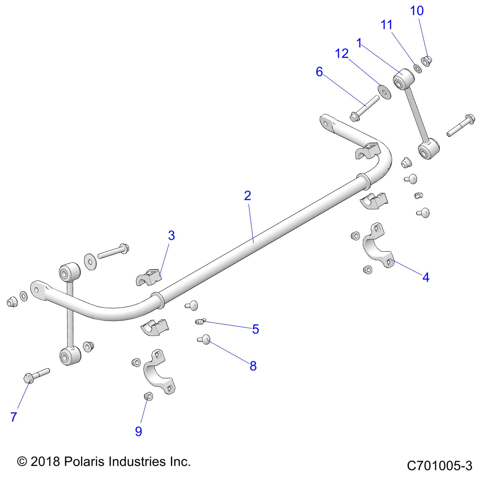 Part Number : 5450606 REAR BUSHING BAR  28.5 MM