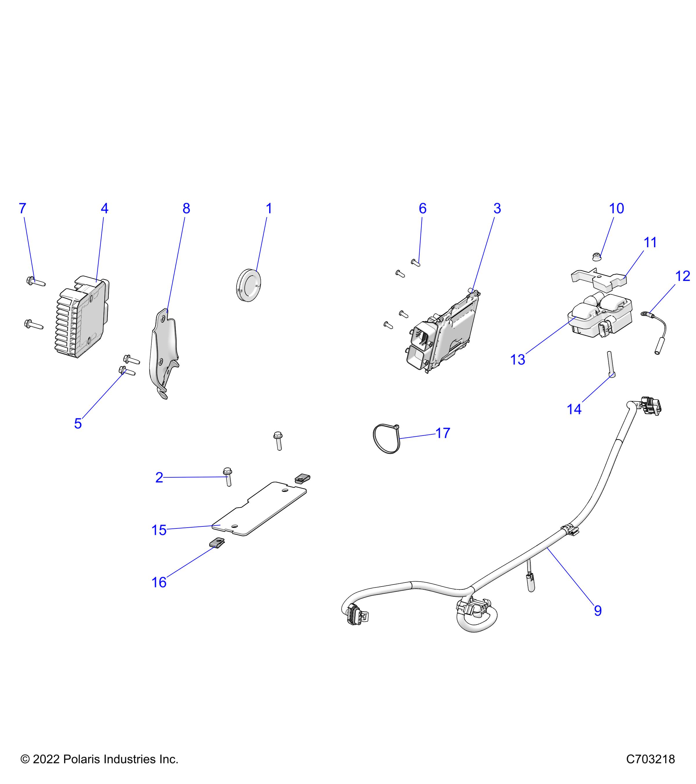 Part Number : 2415211 HARNESS-BOX RZR 64 CAMERA