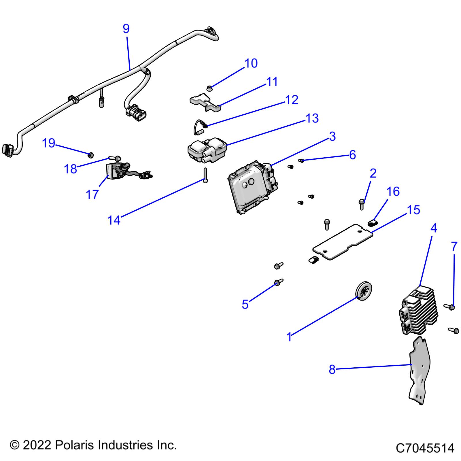 Foto diagrama Polaris que contem a peça 5264572-329