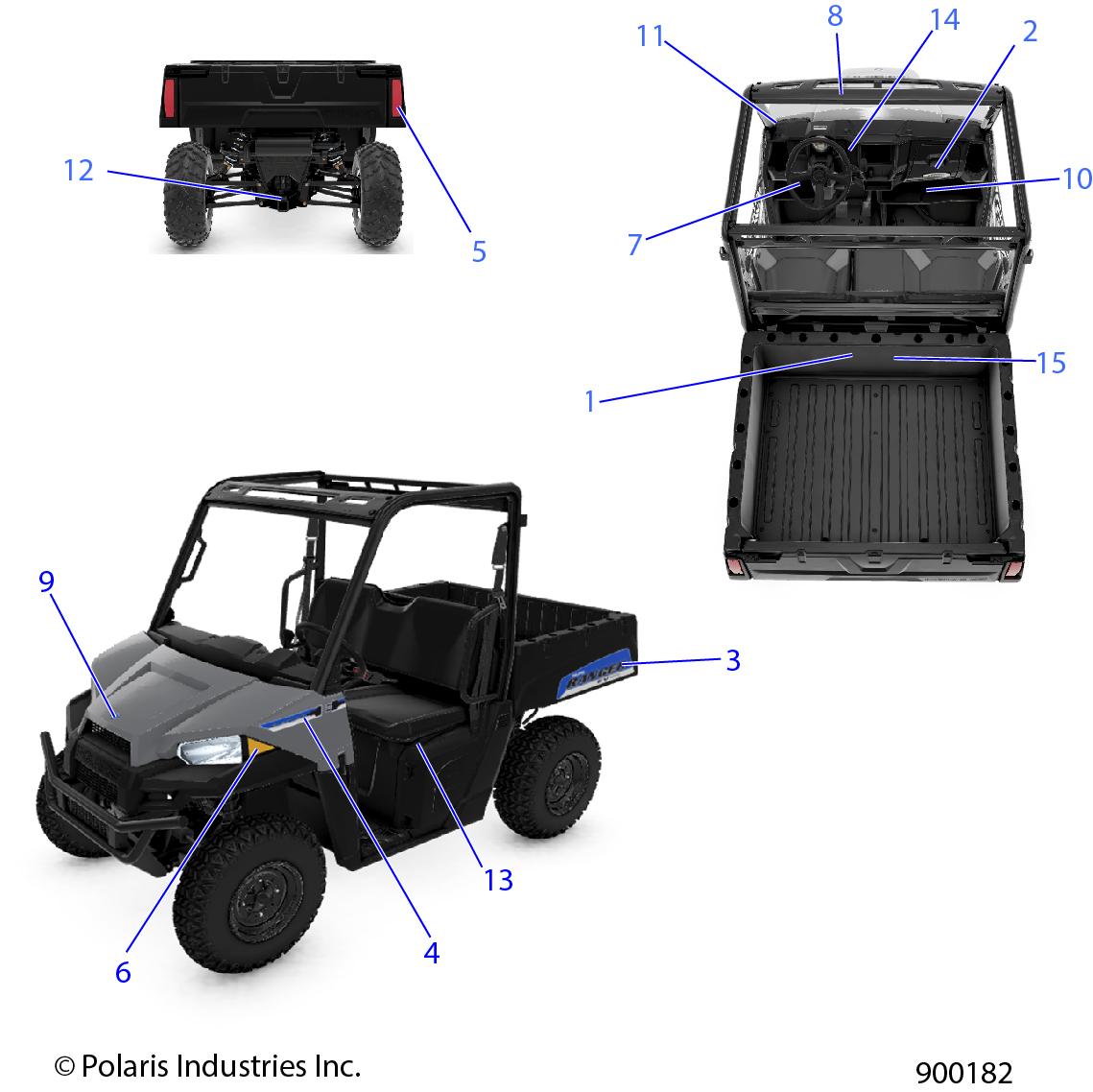 Foto diagrama Polaris que contem a peça 7176195