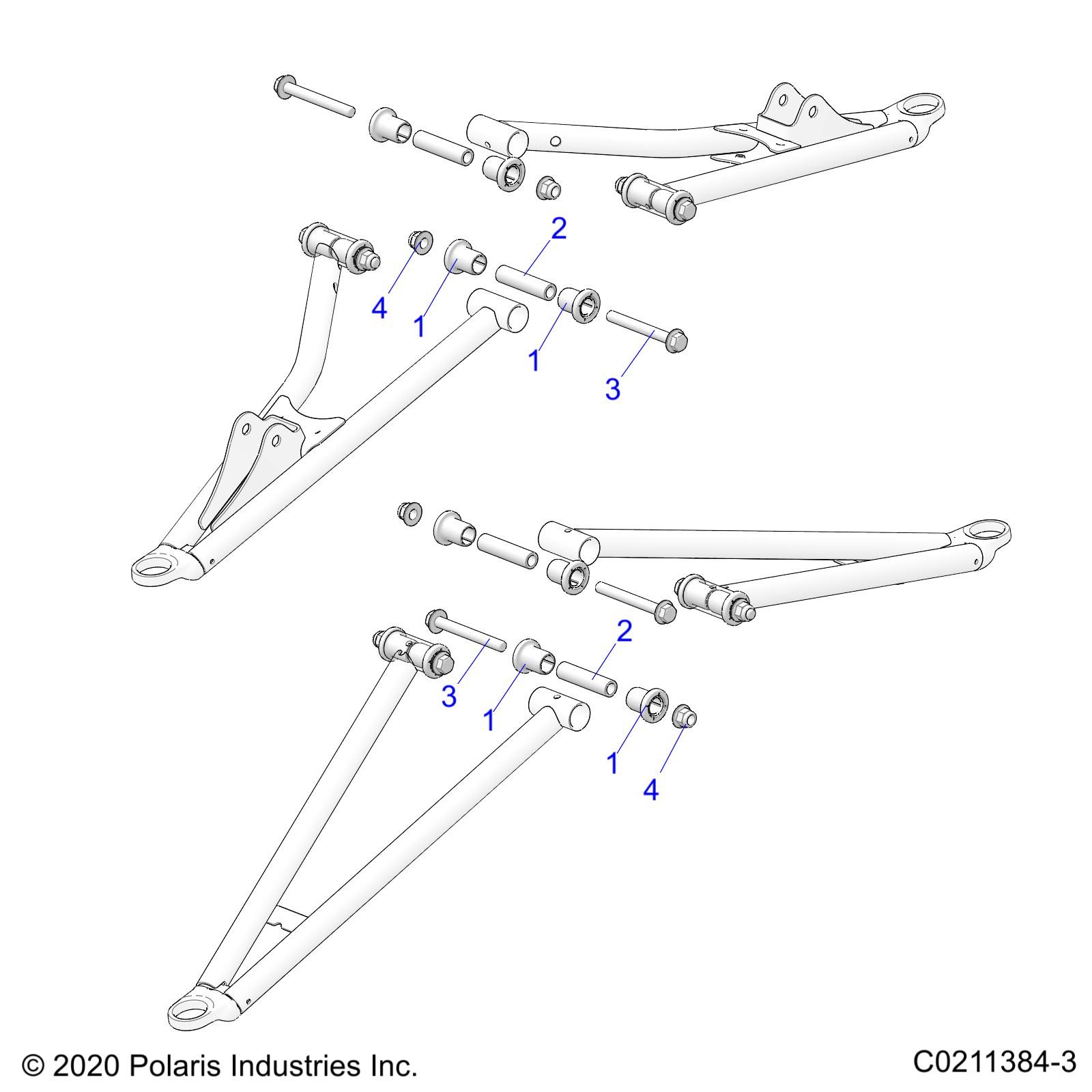 Foto diagrama Polaris que contem a peça 7518466