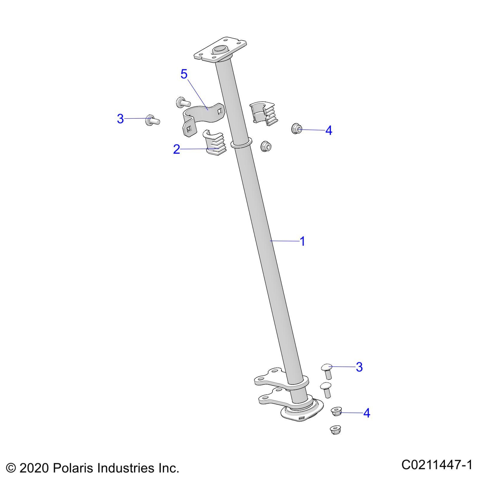 Part Number : 5257028 STEERING BUSHING BRACKET  UPPE