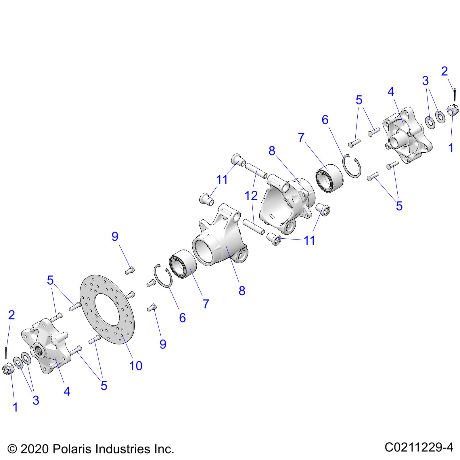 Foto diagrama Polaris que contem a peça 5135113