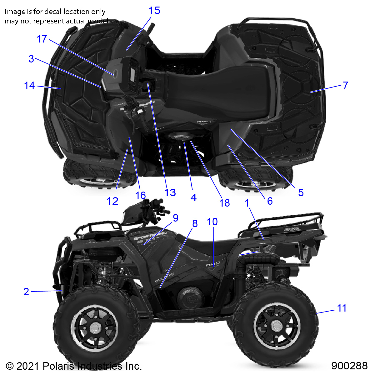 Part Number : 7193593 DECAL-SIDE AWD RH