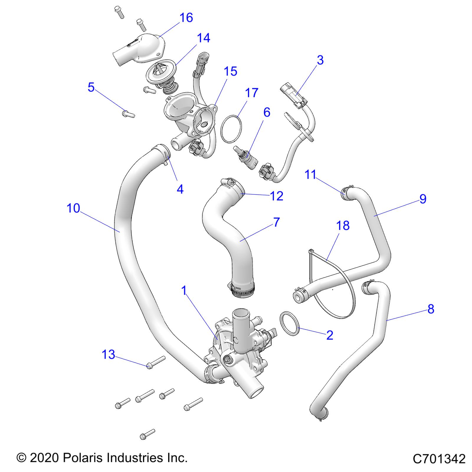 Part Number : 5632421 THERMOSTAT COVER  CAST