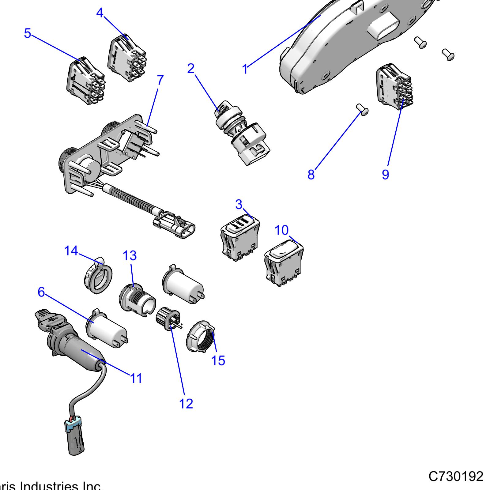 Foto diagrama Polaris que contem a peça 3286904