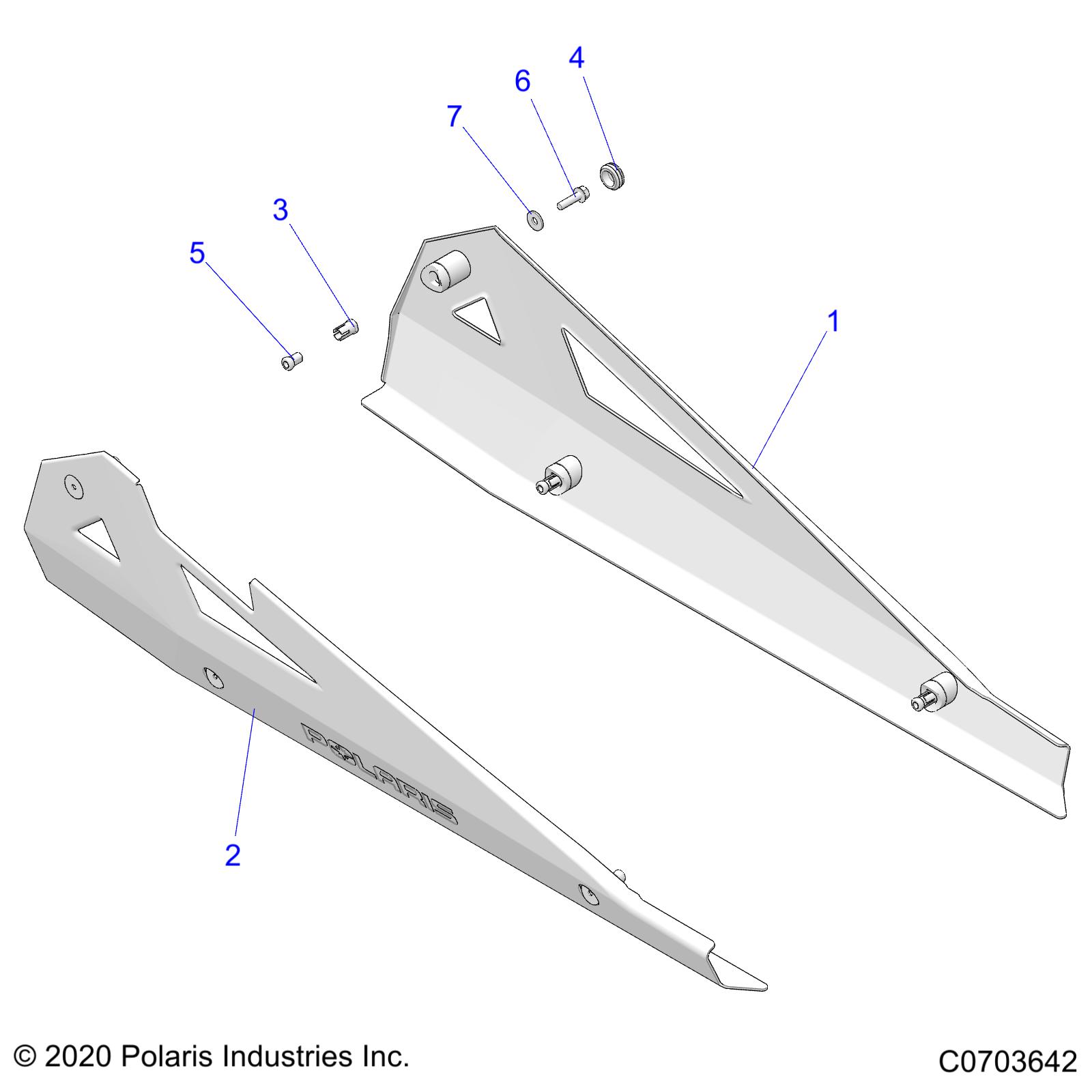 Foto diagrama Polaris que contem a peça 2205116