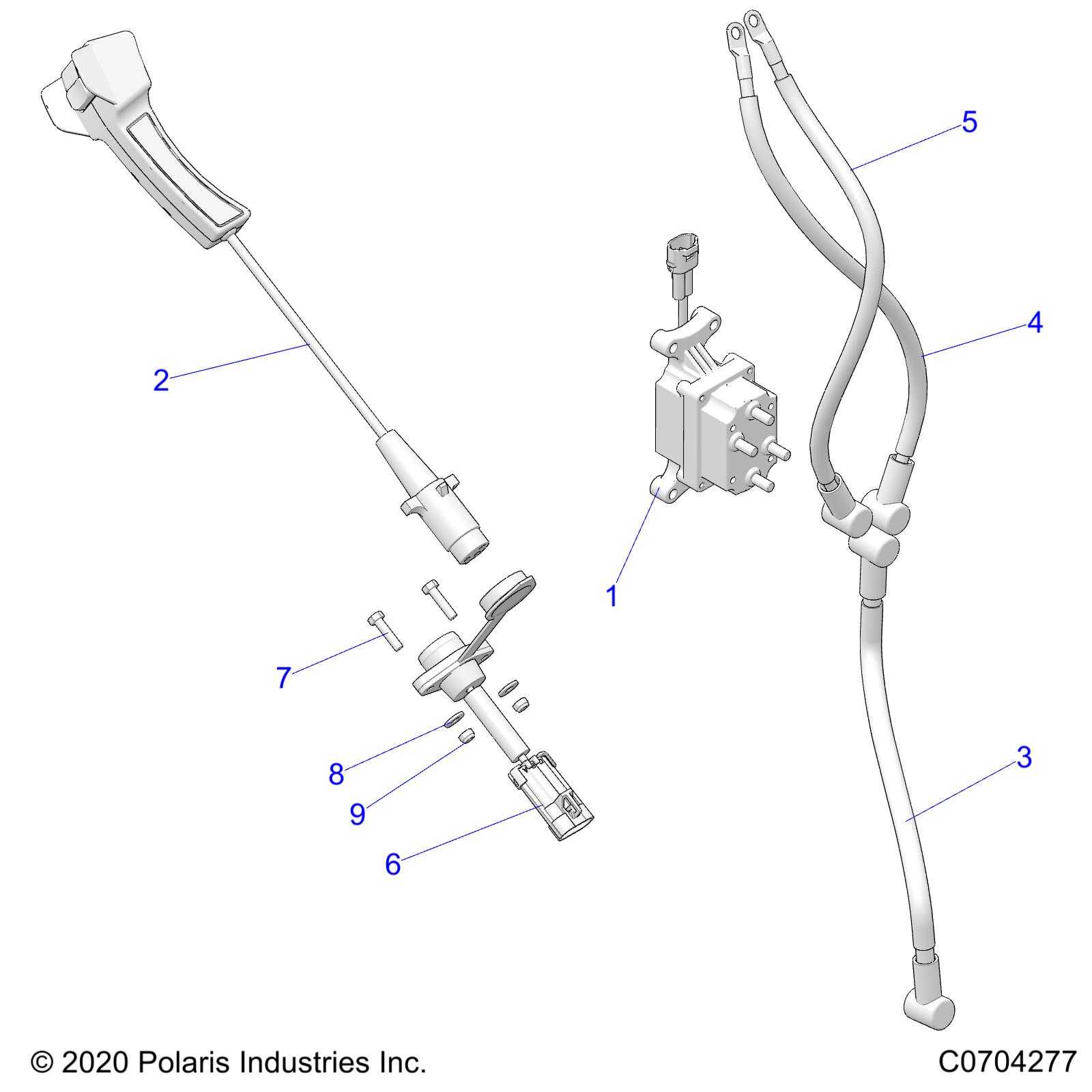 Foto diagrama Polaris que contem a peça 4016059