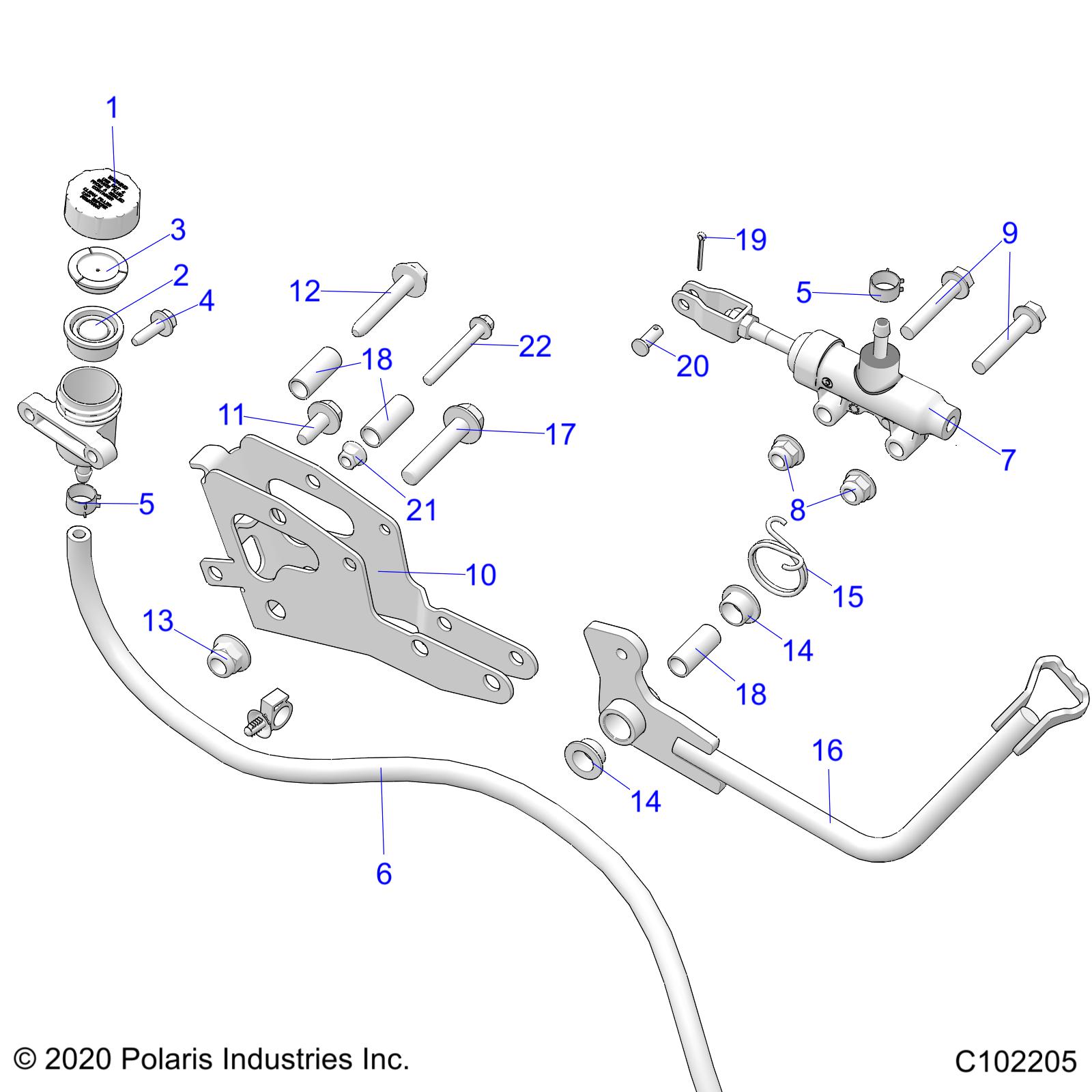 Part Number : 1911224 2-EAR RESERVOIR BRAKE ASSEMBLY