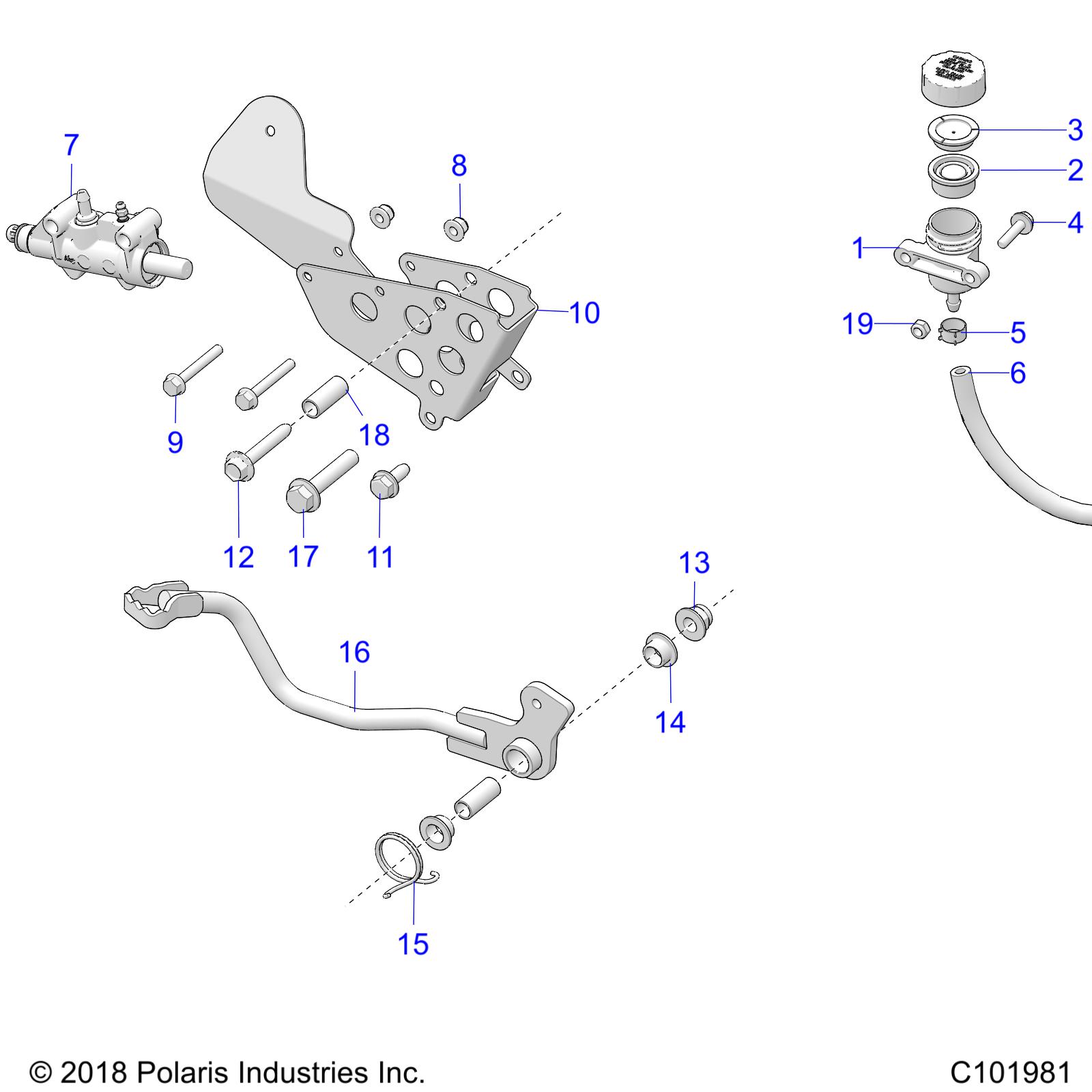 Part Number : 1913033 MASTER CYLINDER ASSEMBLY