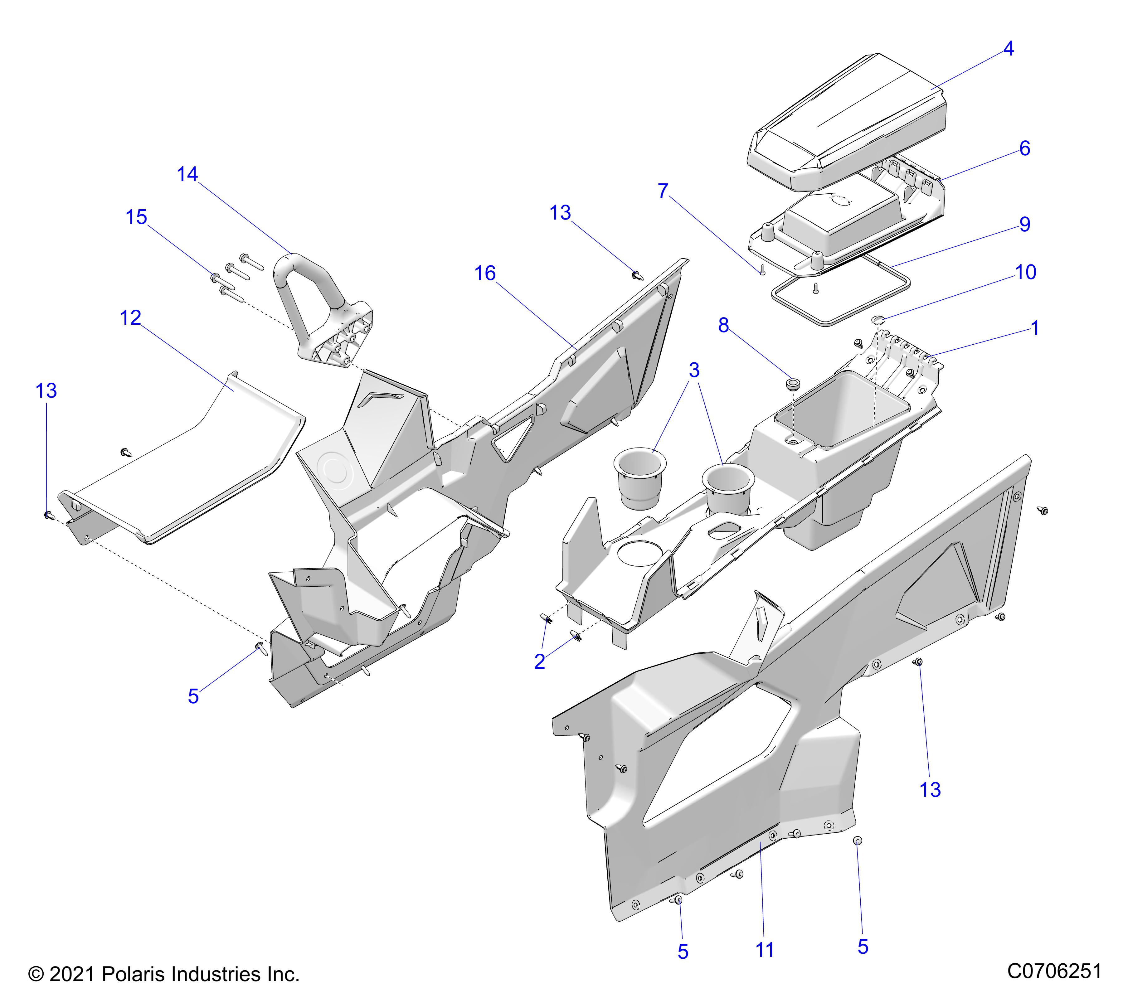 Part Number : 5451796-070 PANEL-CONSOLE SERVICE BLK