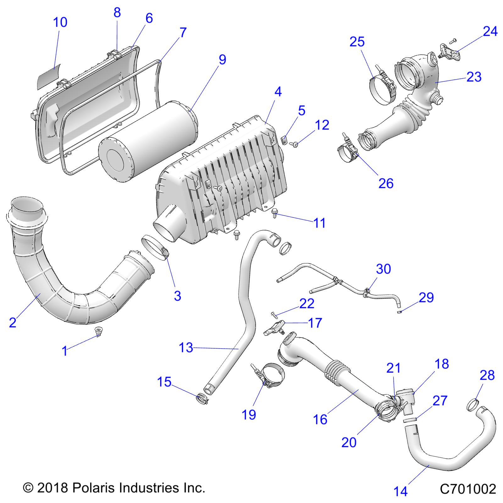 Foto diagrama Polaris que contem a peça 5415437