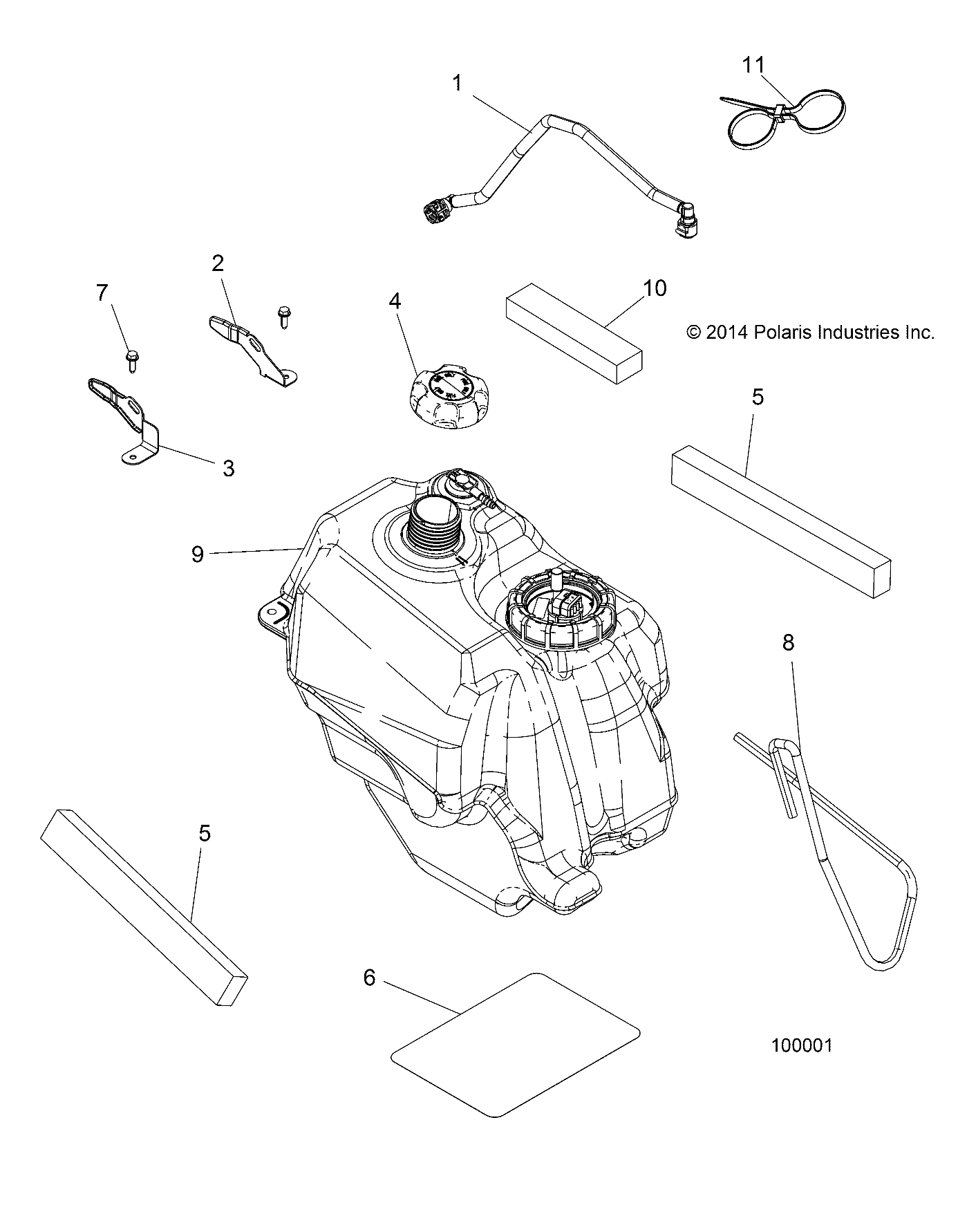 Part Number : 5814270 FOIL-FIBER FUEL TANK