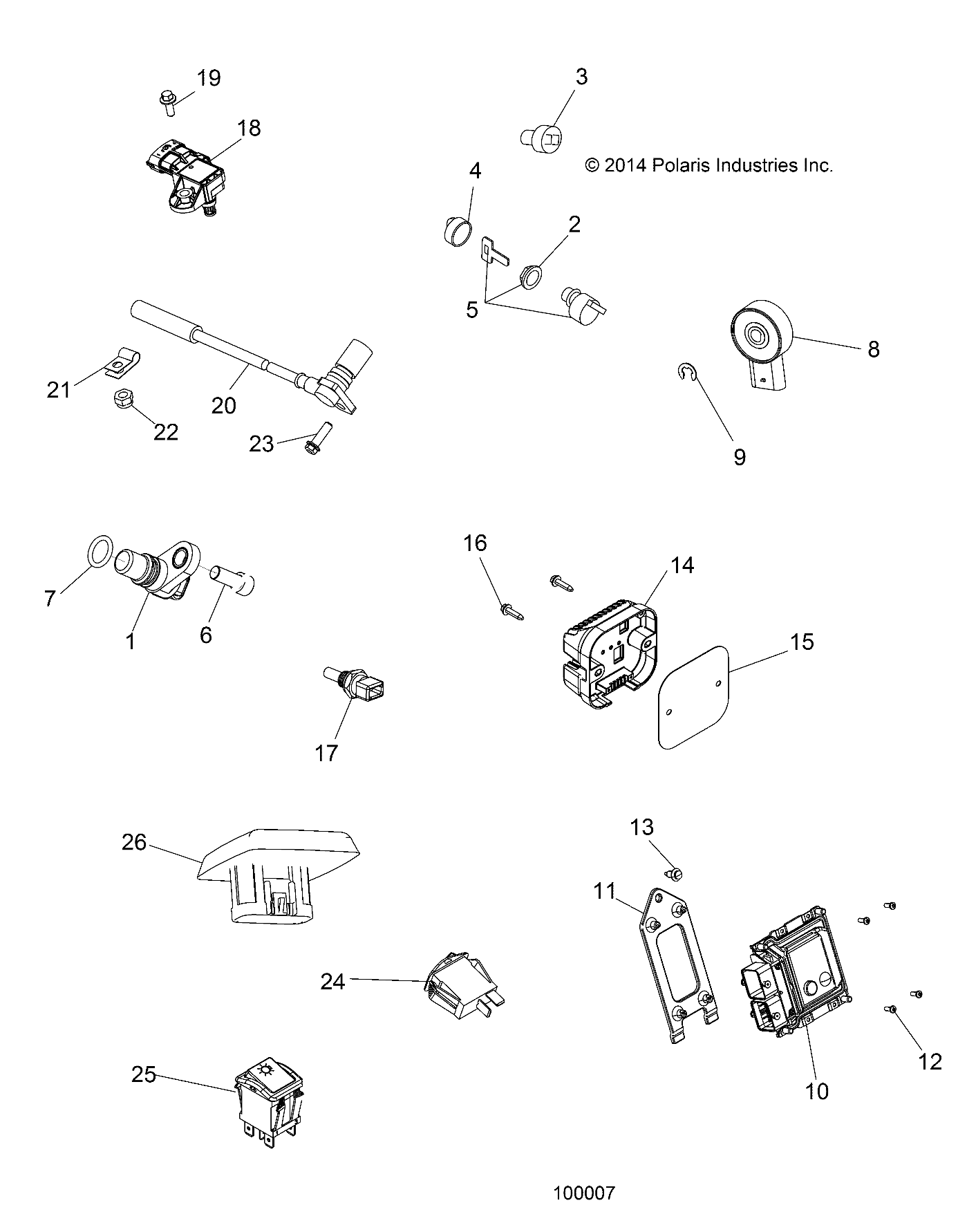 Part Number : 4012545 MODULE-FLASH/TURN TRACTOR