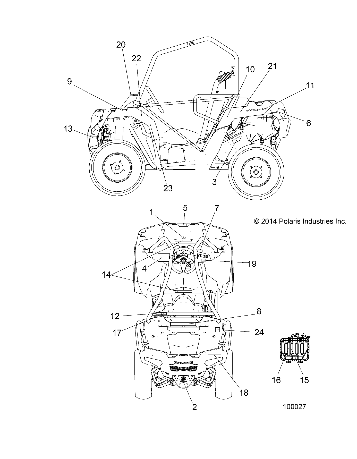 Part Number : 7182513 DECAL-WARN FUEL TRANSPORT