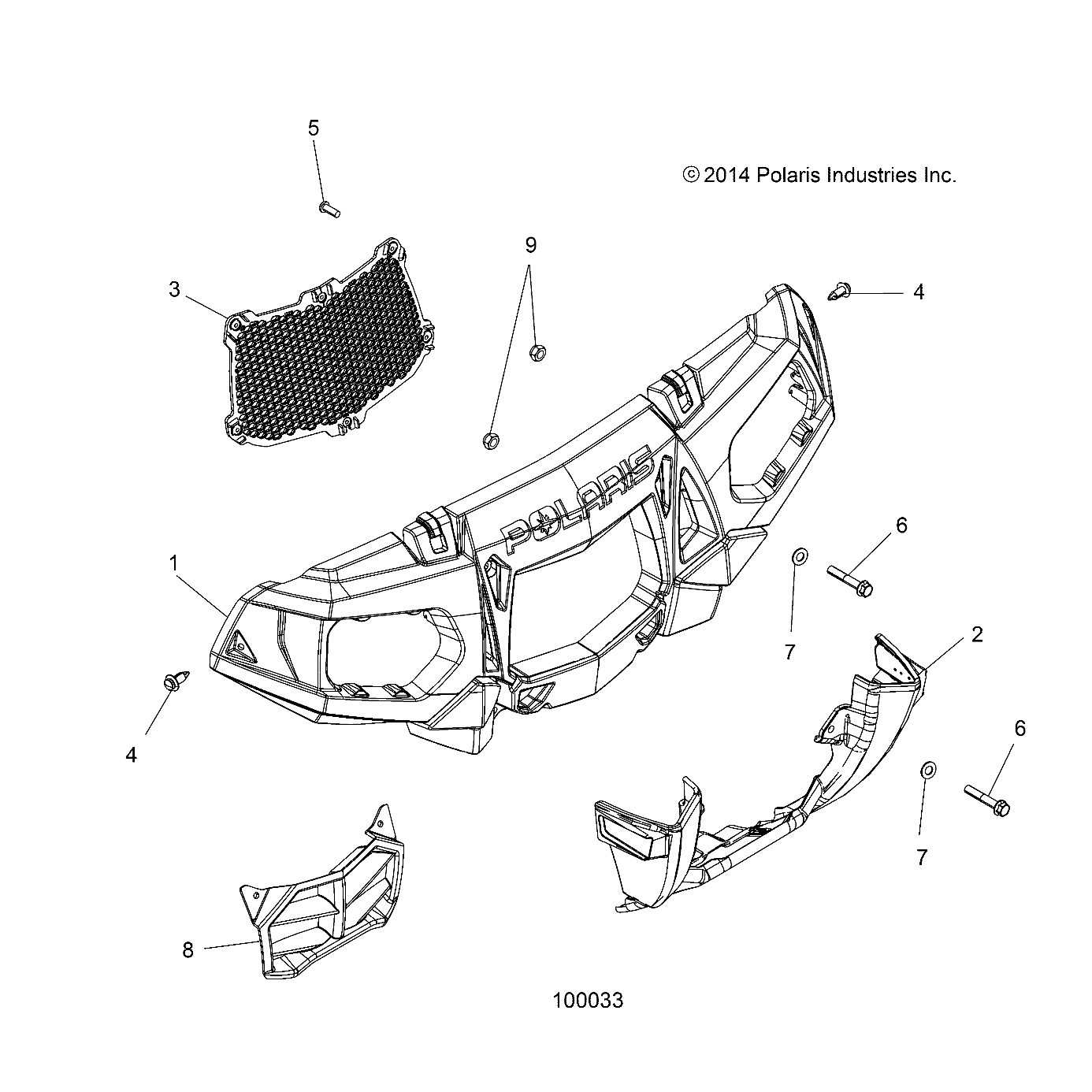 Part Number : 5451771-587 COVER-FANG FRT DIP MOD PLW PPC