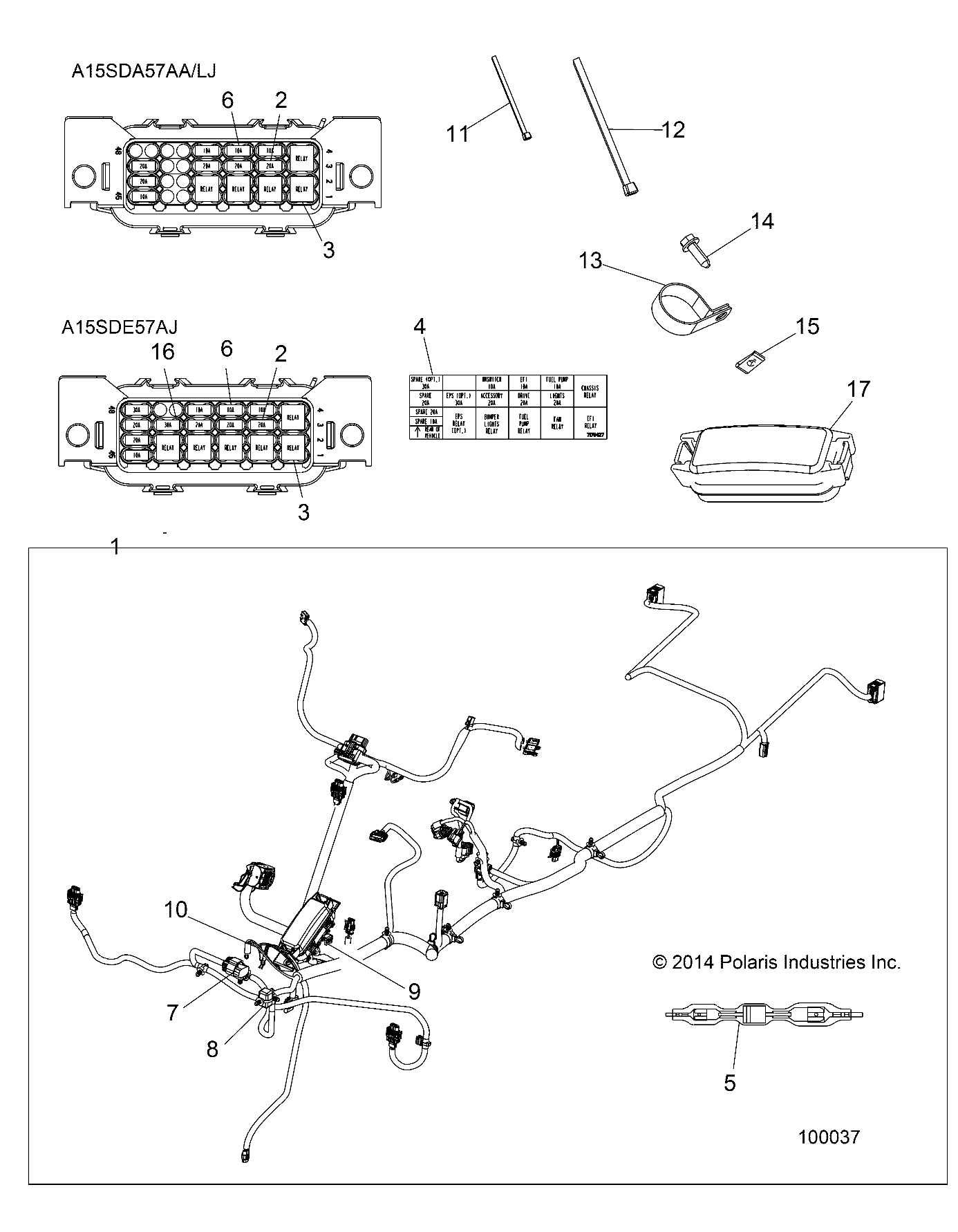 Part Number : 7180889 LABEL-FUSE BOX