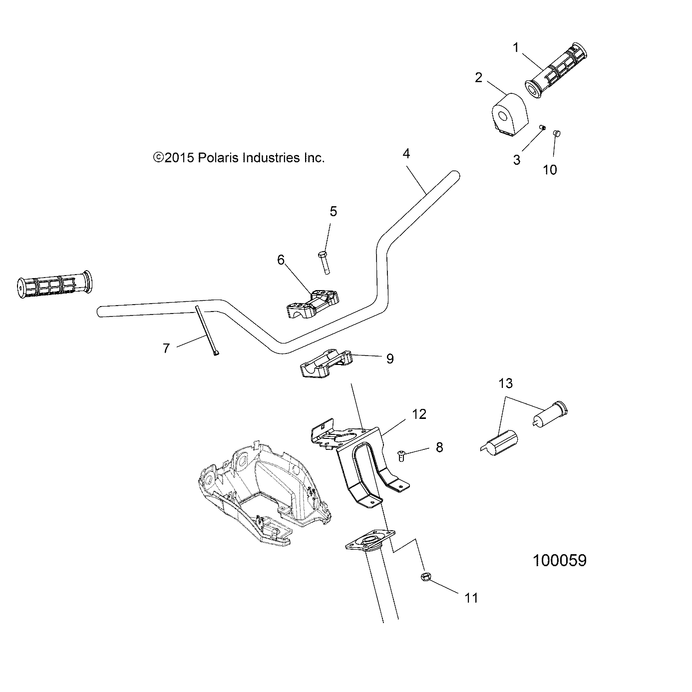 Foto diagrama Polaris que contem a peça 5244969-329