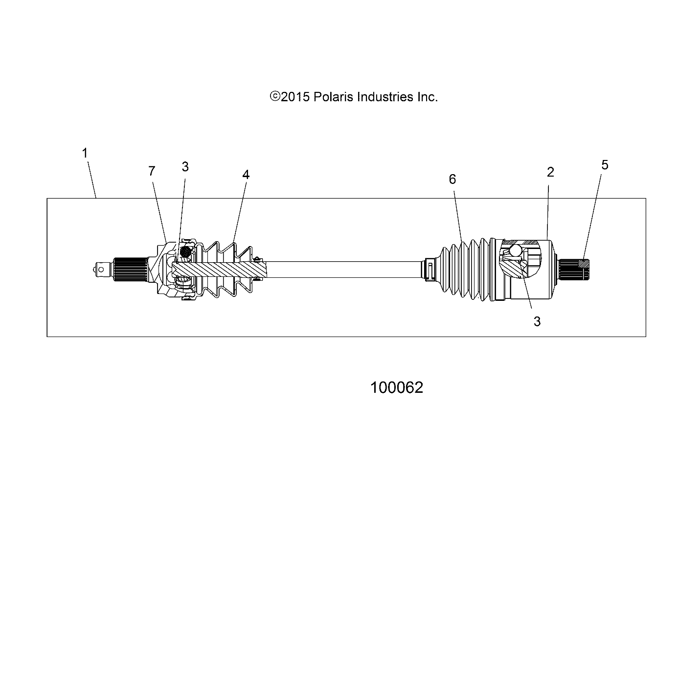 Foto diagrama Polaris que contem a peça 2204360