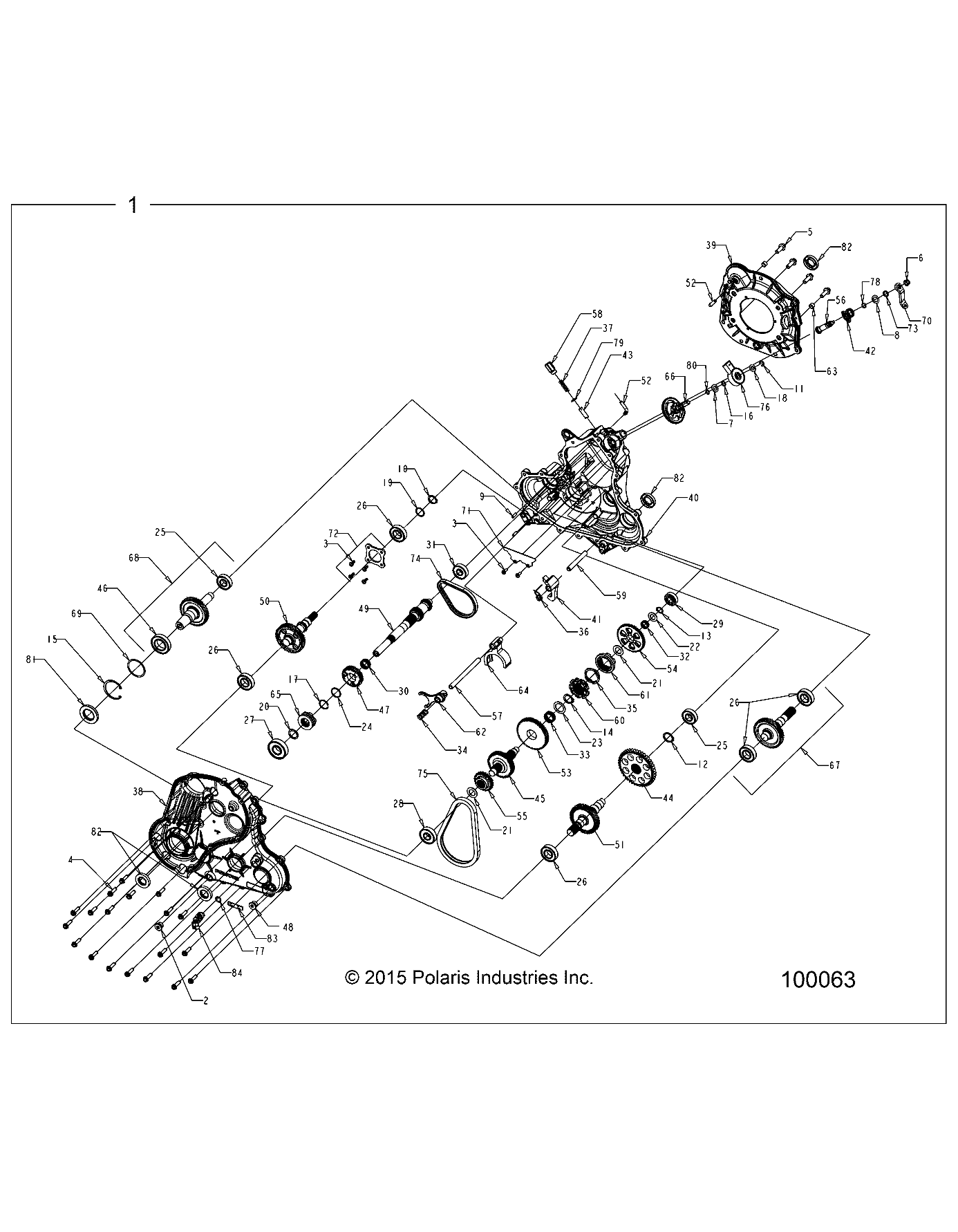 Foto diagrama Polaris que contem a peça 1333482