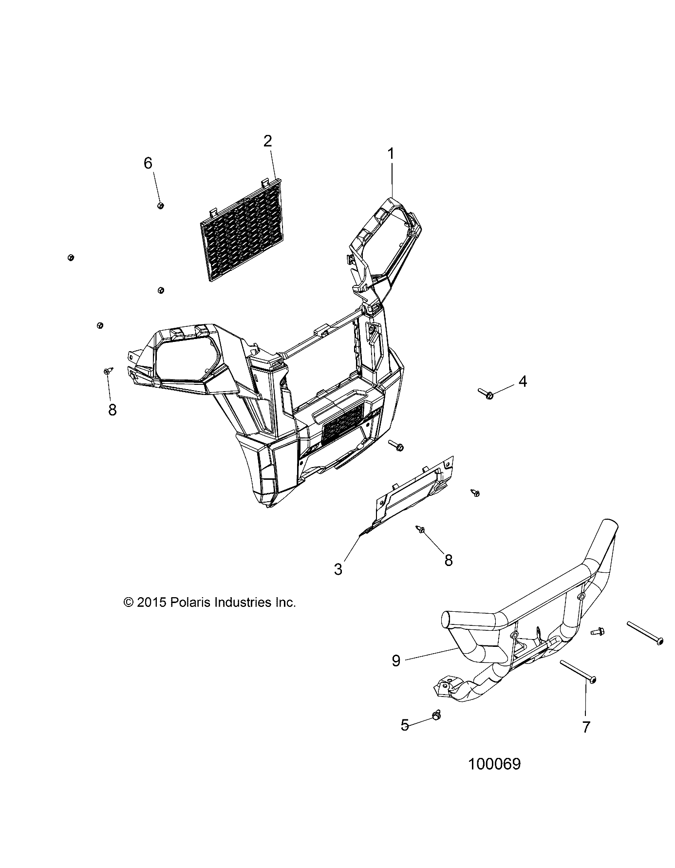 Part Number : 1021099-689 BUMPER WELD  FRONT  VELOCITY B