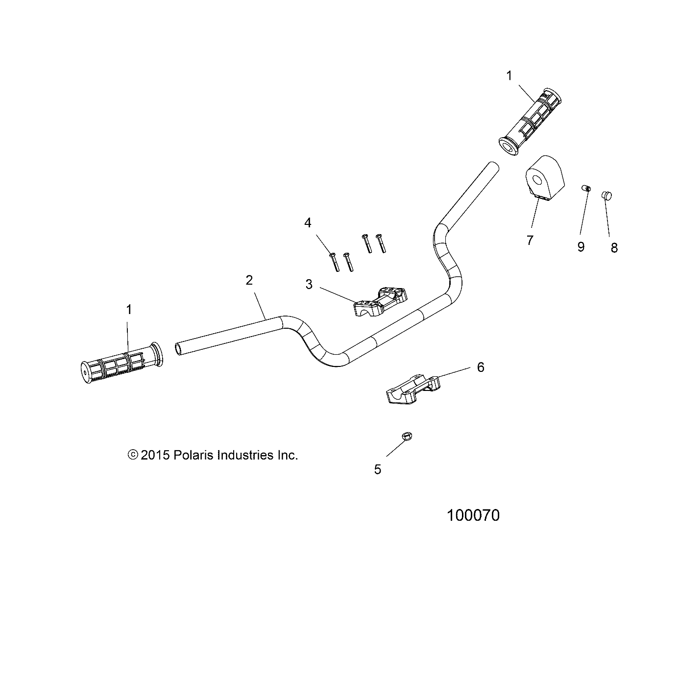 Foto diagrama Polaris que contem a peça 4011835