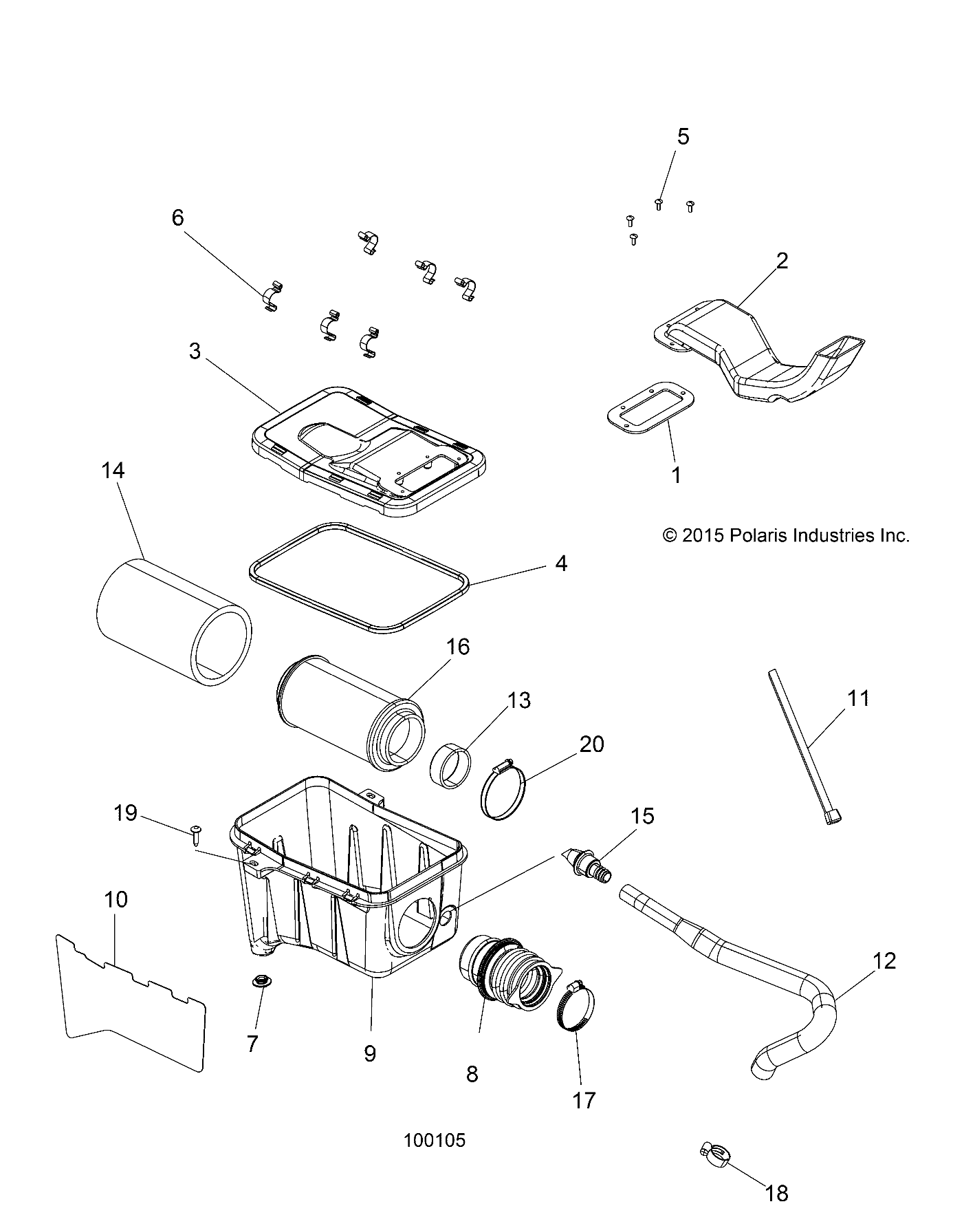 Foto diagrama Polaris que contem a peça 5813982