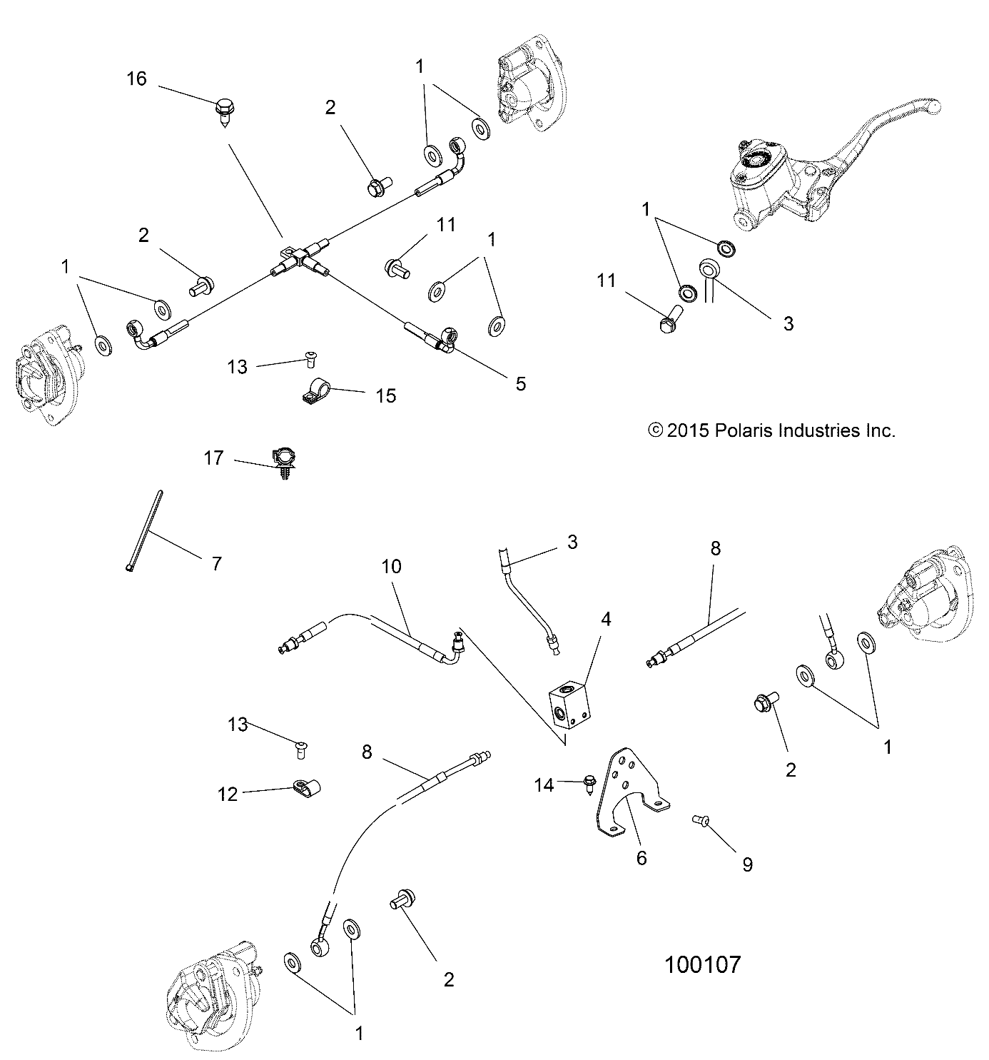 Part Number : 1912577 BRAKE LINE  REAR