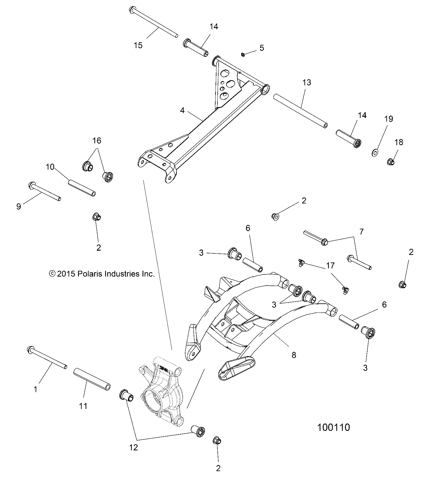 Part Number : 1017216-647 WELD-UCA REAR LH ORANGE BURST