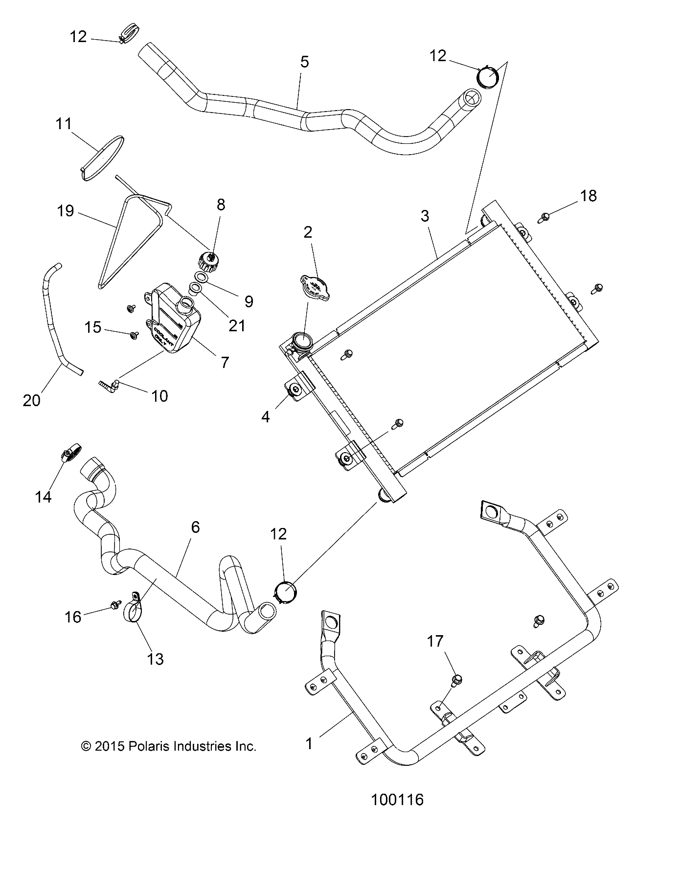 Part Number : 5415831 ENGINE COOLANT HOSE