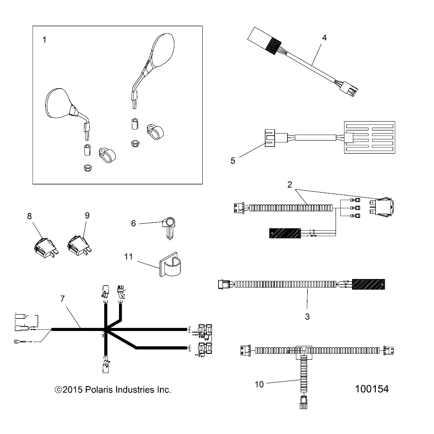 Foto diagrama Polaris que contem a peça 7670134