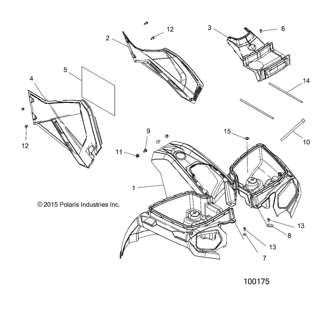 Part Number : 2636510-587 CAB ASM FRONT POLARIS PURSUIT