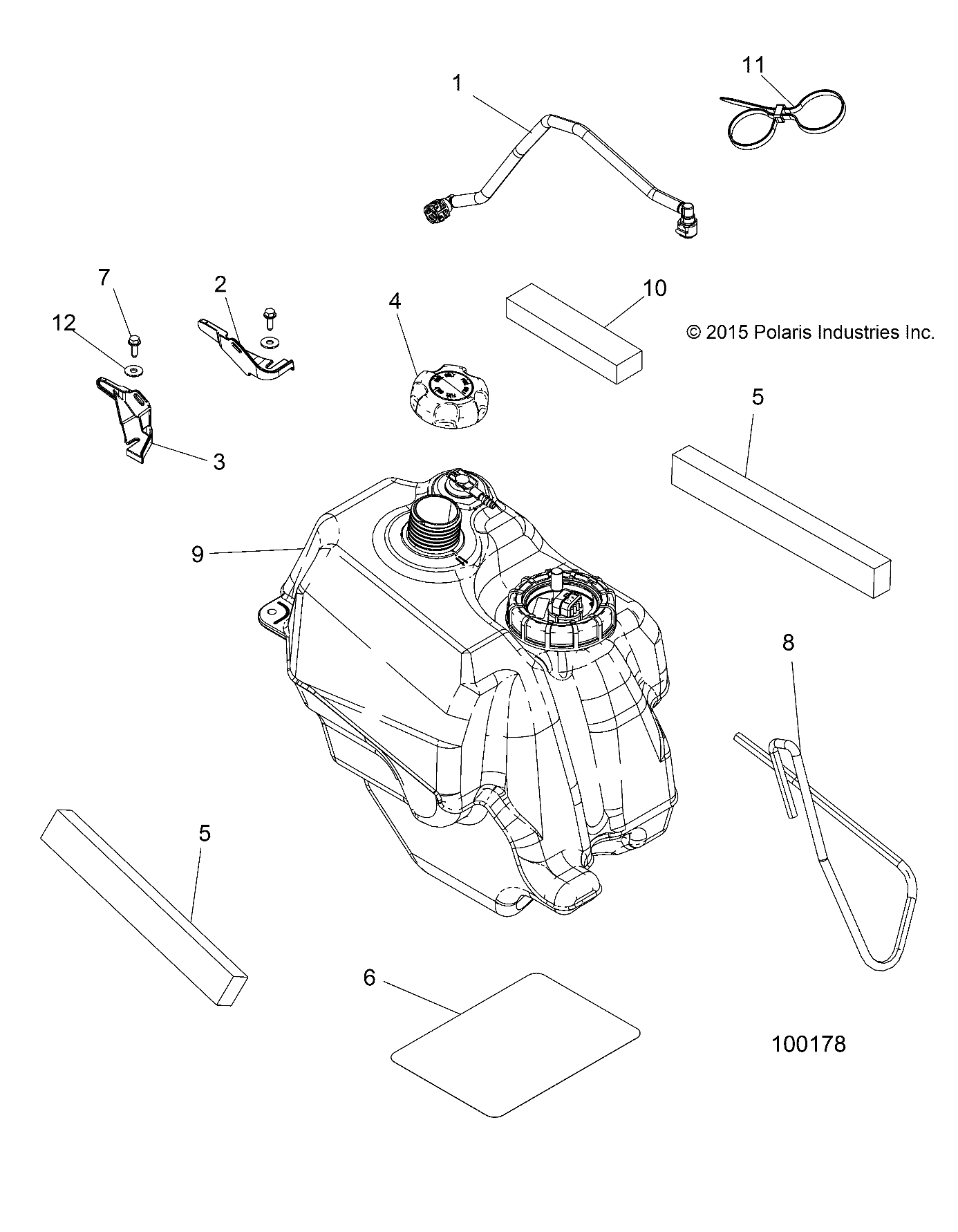 Foto diagrama Polaris que contem a peça 2521333